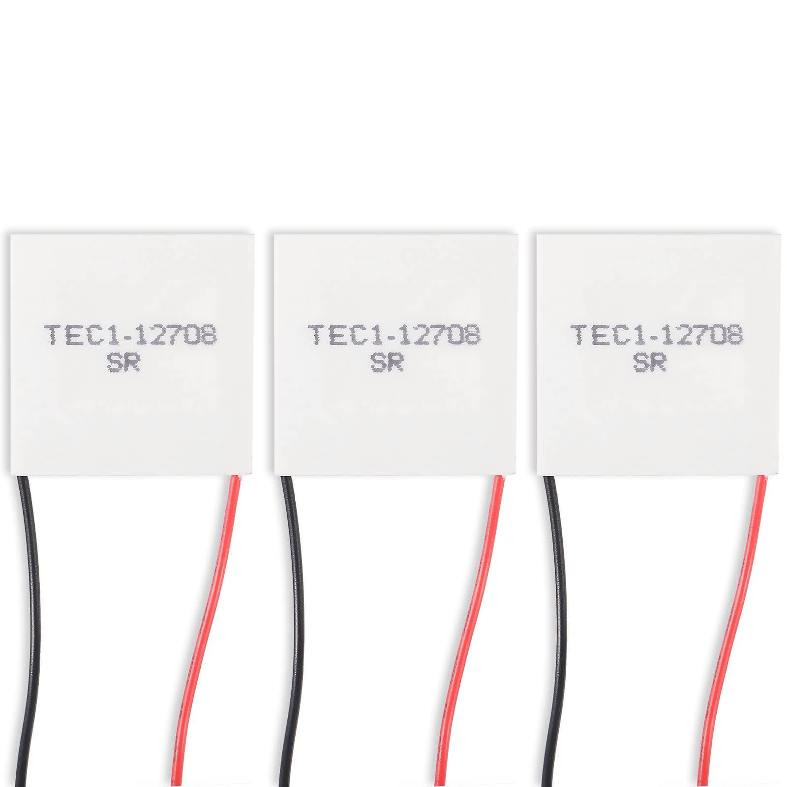Alinan 3pcs TEC1-12708 Semiconductor Refrigeration Tablets TEC1-12708 12V 8A Heatsink Thermoelectric Cooler Cooling Peltier Plate Module 40x40MM