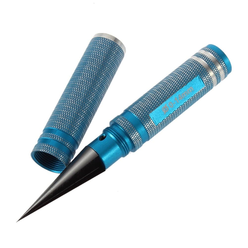 Universal Expanding Hole Opener Reamer Drill Tool 0-14mm for RC Car /Helicopter (Blue)