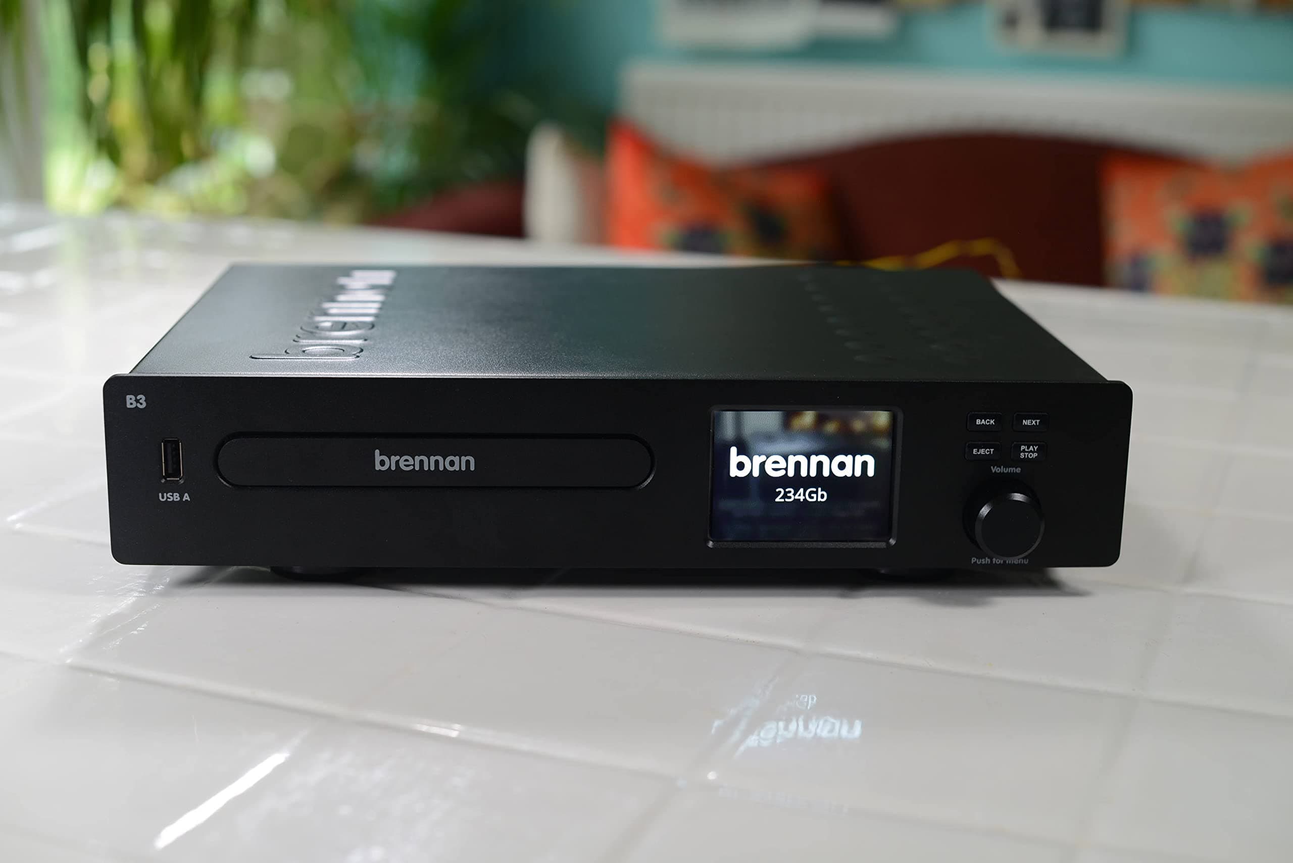 Brennan B3 (480G SSD Black) Hifi - Hard disk CD ripper & recorder, storage and player with Bluetooth, Internet Radio, Stereo Power amplifier, NAS, Wav, Lossless (FLAC) and MP3.