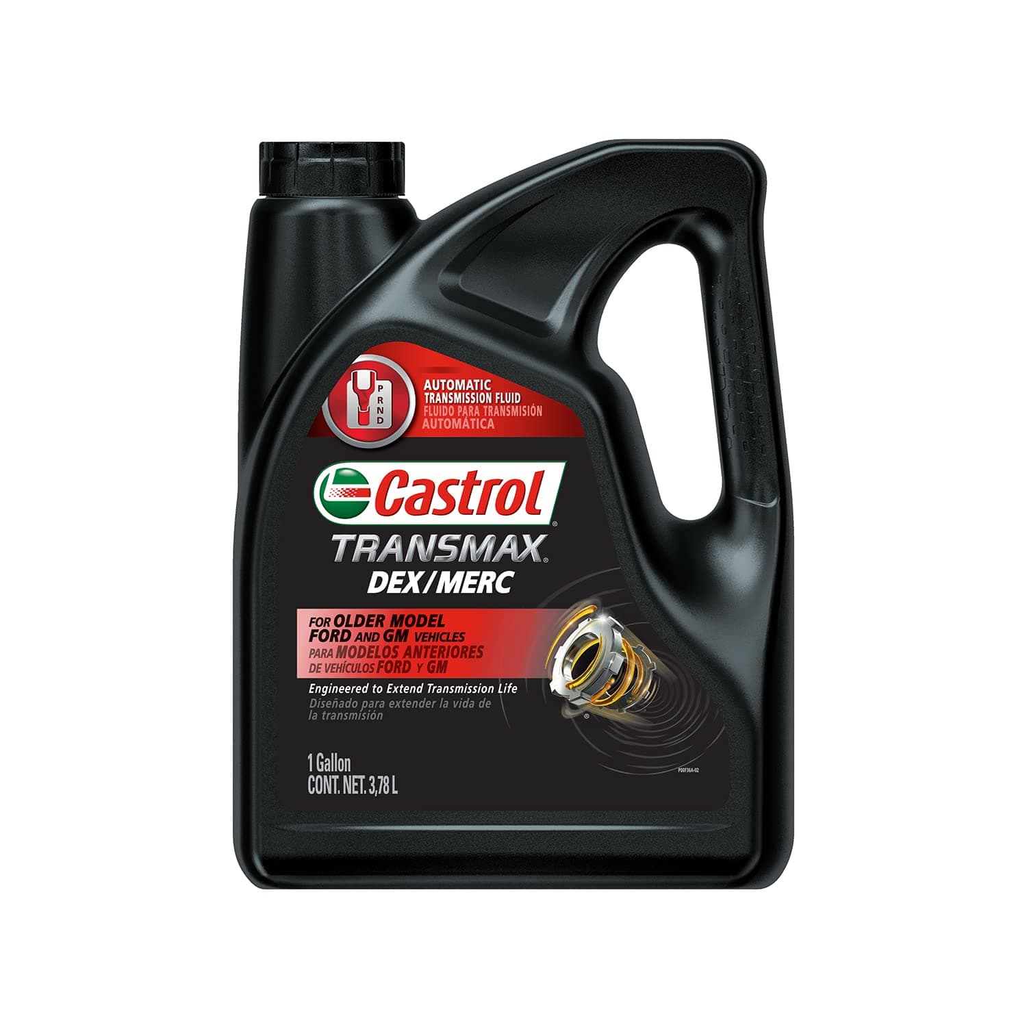 Castrol TRANSMAX DEX/MERC ATF, 1 Gallon, Auto, Black