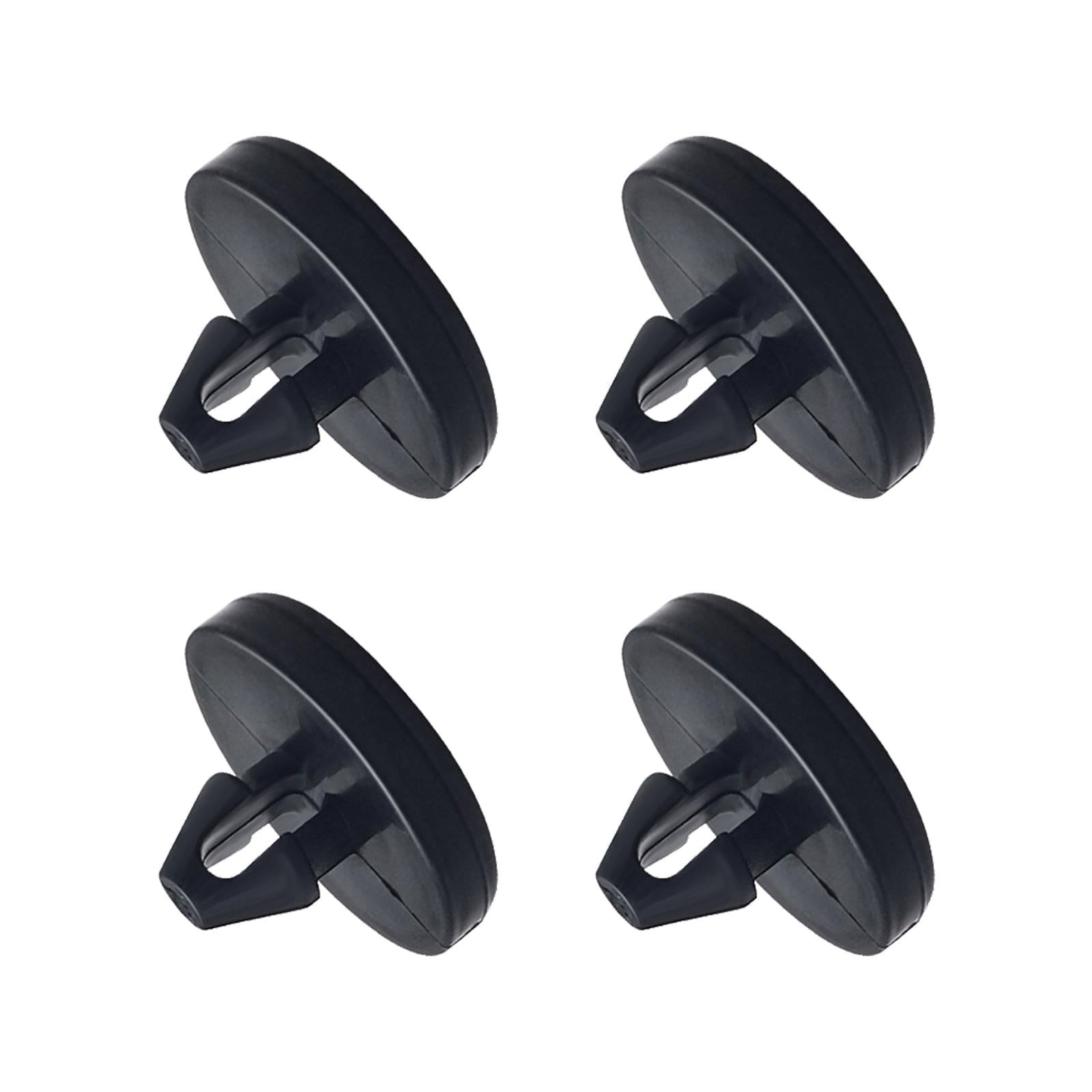 Ajxn 4 PCS Brake Pedal Pad and Light Switch Stopper - Black