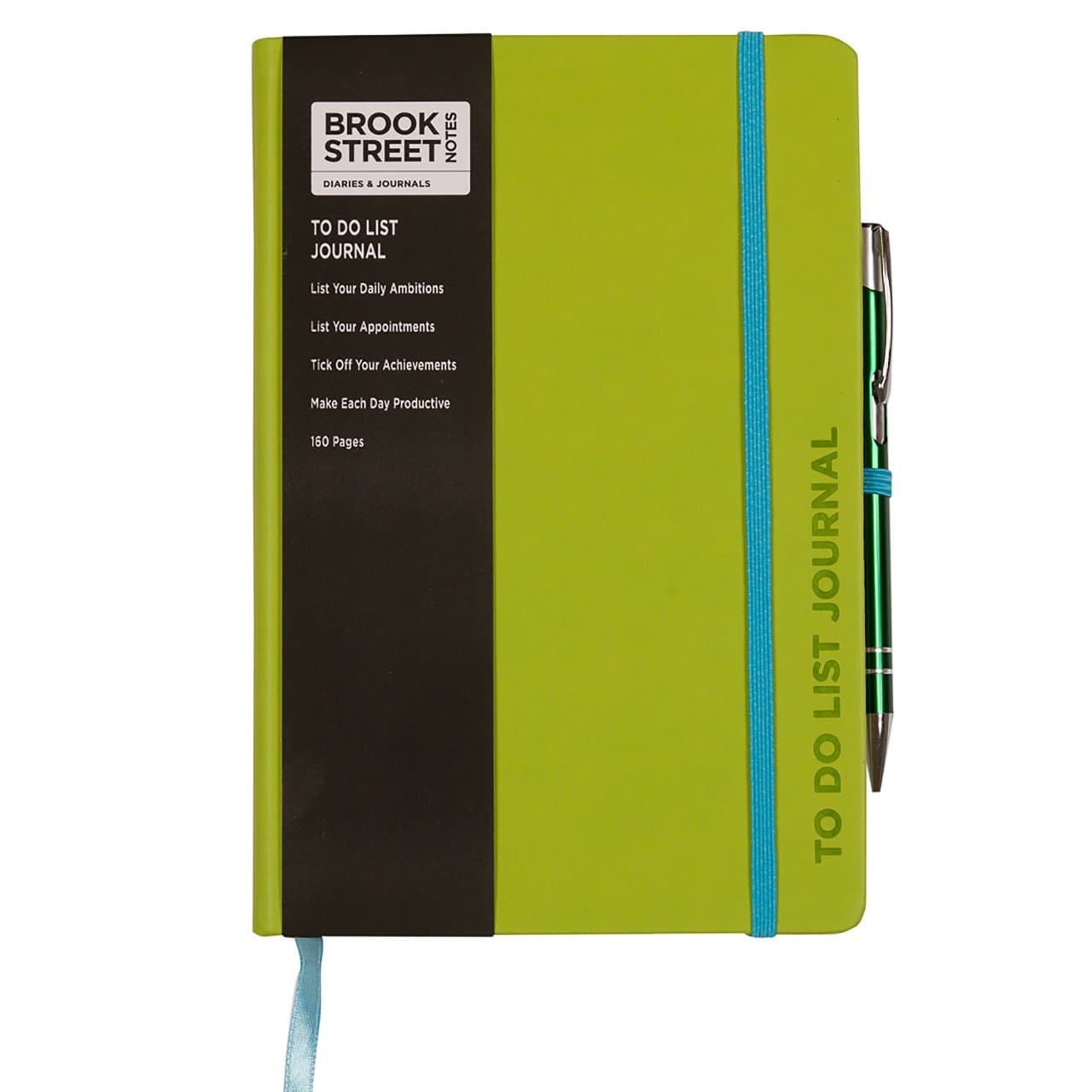 to Do List Notebook - Hardback A5 (Lime Green)