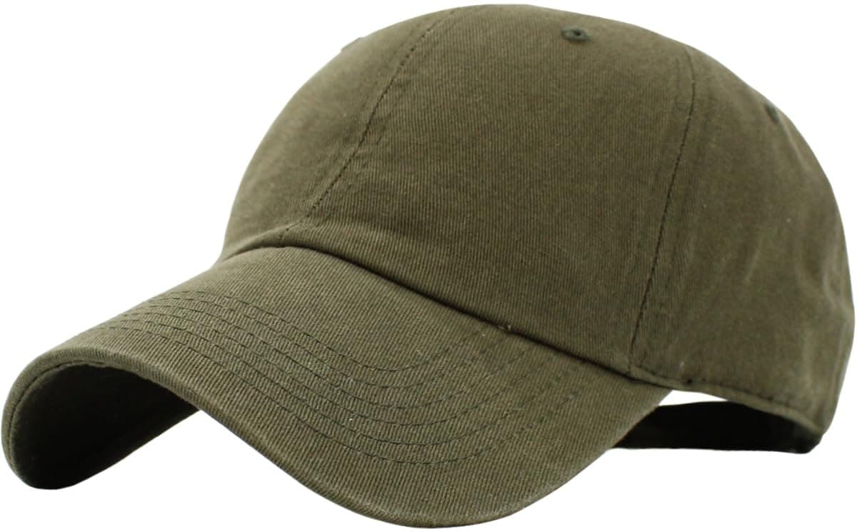 KBETHOS Classic Unisex Cotton Adjustable Low Crown Baseball Cap – Plain Dad Hat