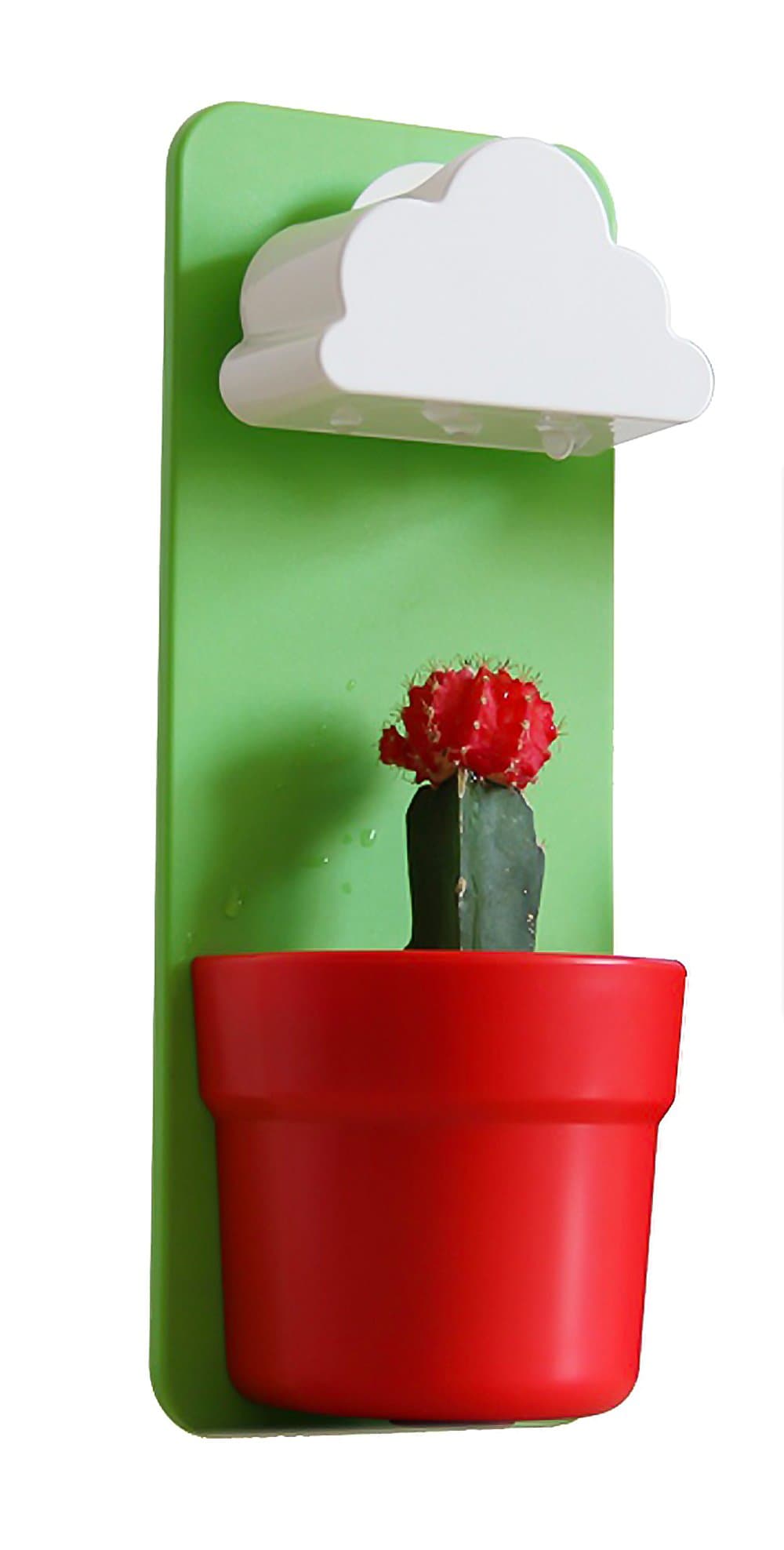 Witty Novelty Cloudy Plant Pot (Green)