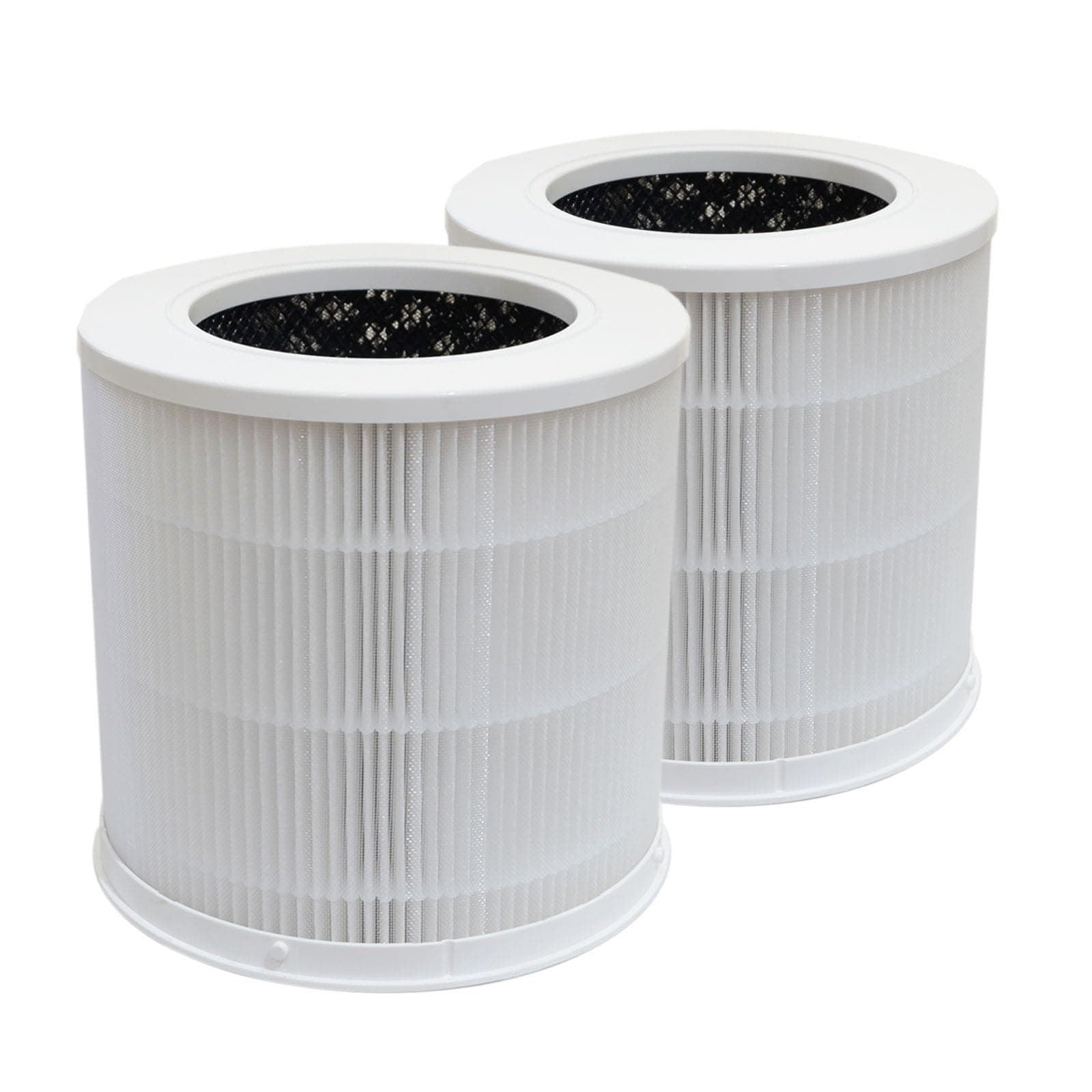 PUREBURG Replacement Filter Compatible with Xiaomi 4 Compact Smart Air Purifier, 2-Pack H13 HEPA 3-Stage Filtration Activated Carbon 2-in-1