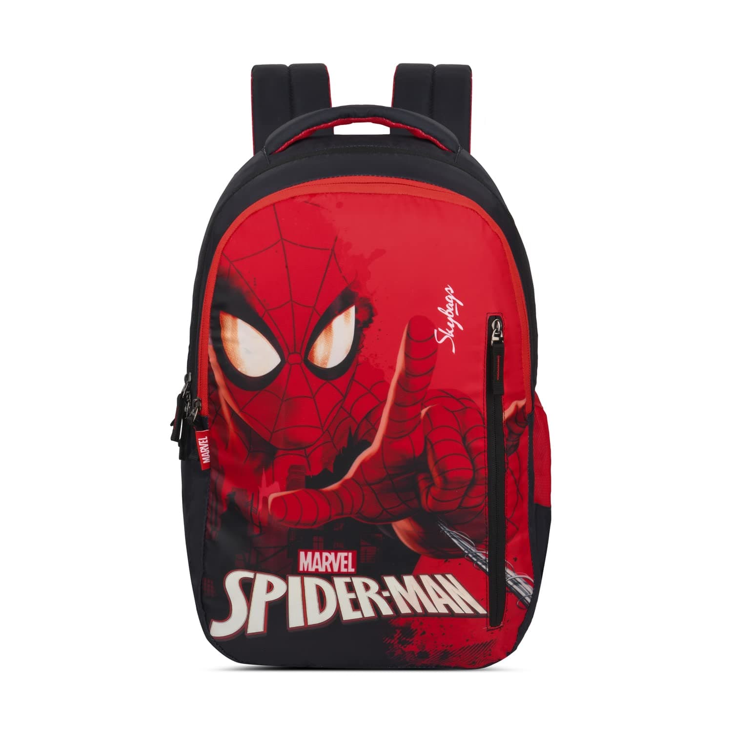 SkybagsPrinted School Backpack for Kids, 02 Red, (Marvel Spiderman)