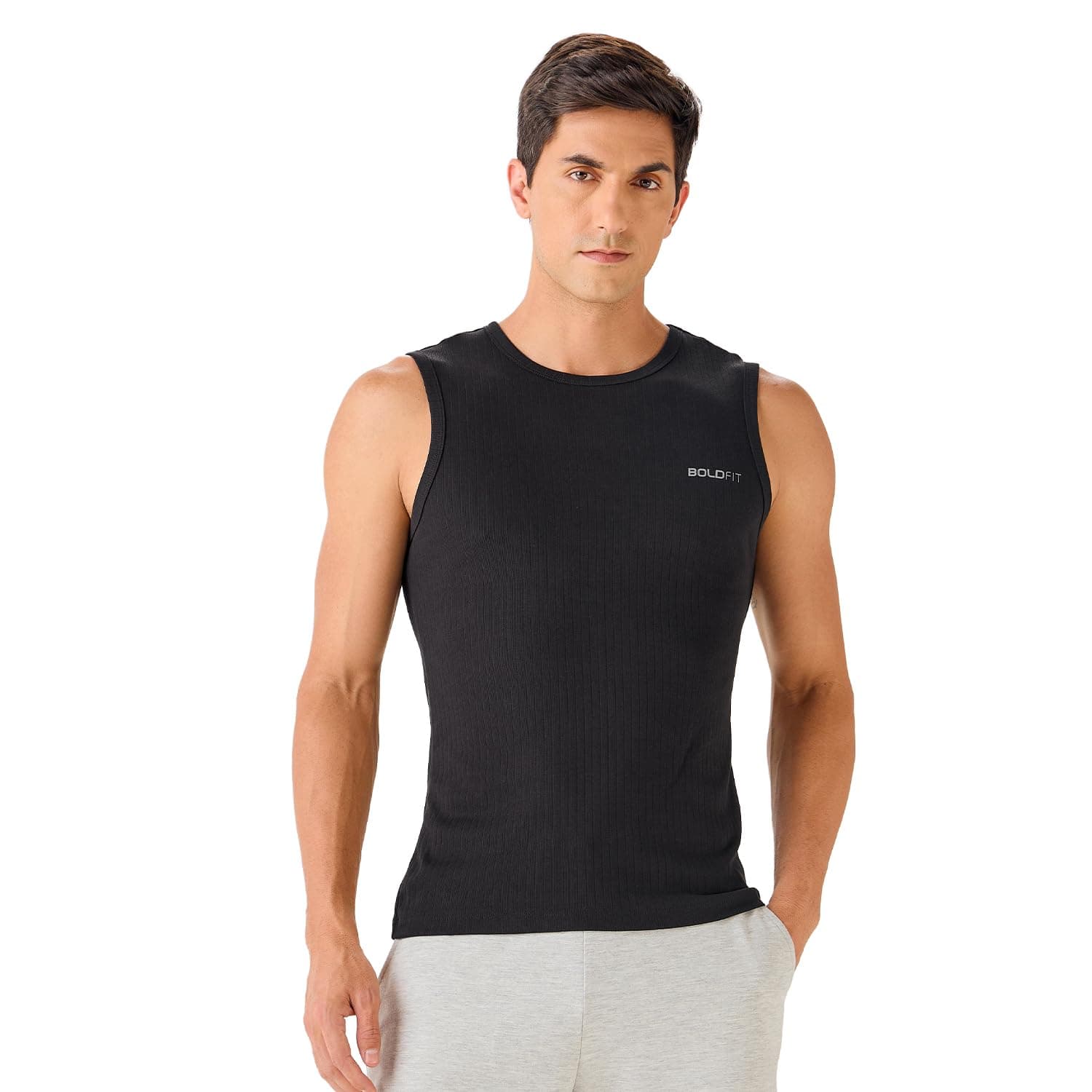 Boldfit Gym Vests for Men Workout Breathable Vest for man Lightweight Sleeveless t Shirts for Men Regular fit Gym Vest for man Round Neck Tank top Boys