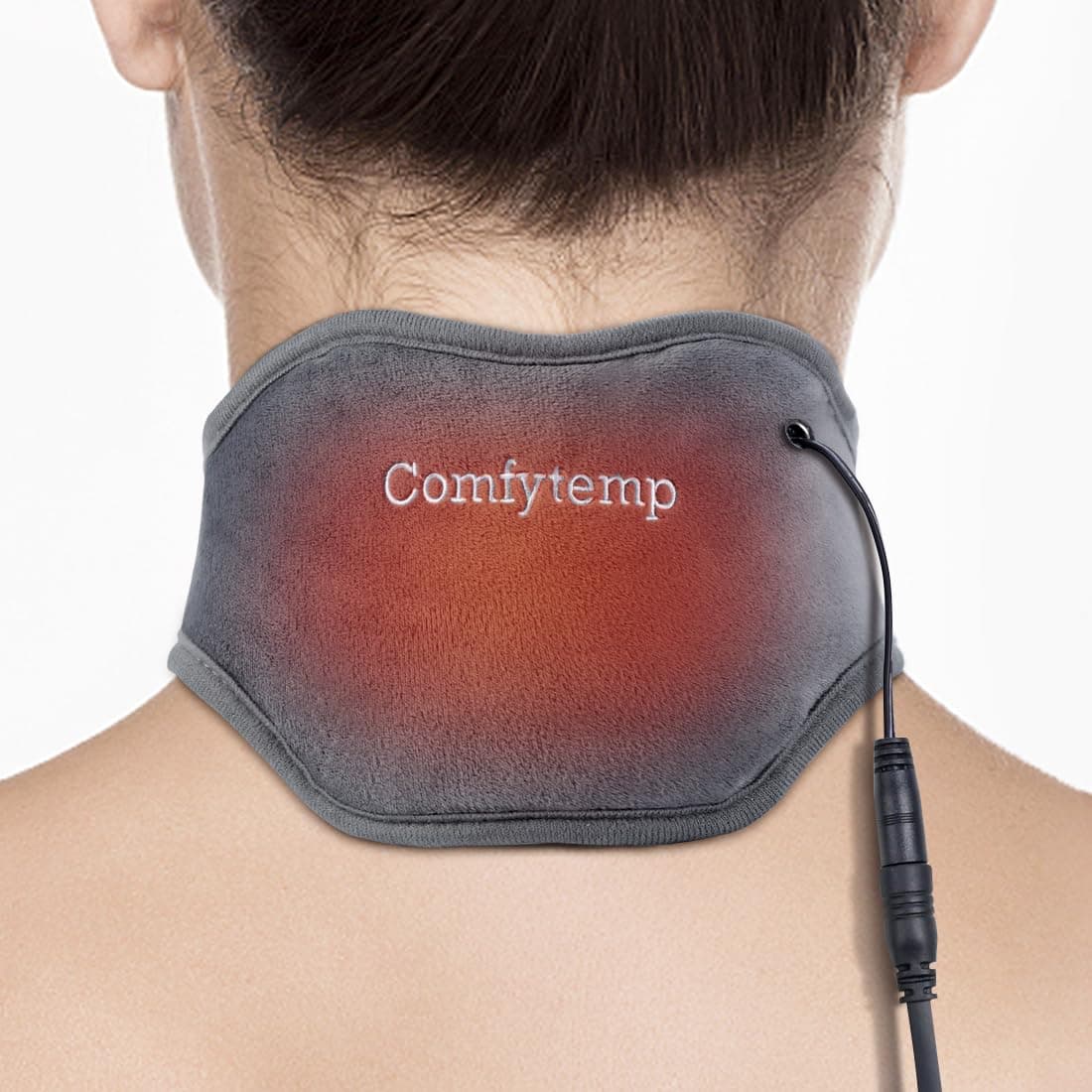 Neck Heating Pad, USB Wearable Heating Pad, Heated Neck Wrap for Comfortable Warmth, 3 Heat Auto-Off, Electric Thermal Brace, Small USB Warmer for Daily Use, Gift for Women Grandma, 16"-22"