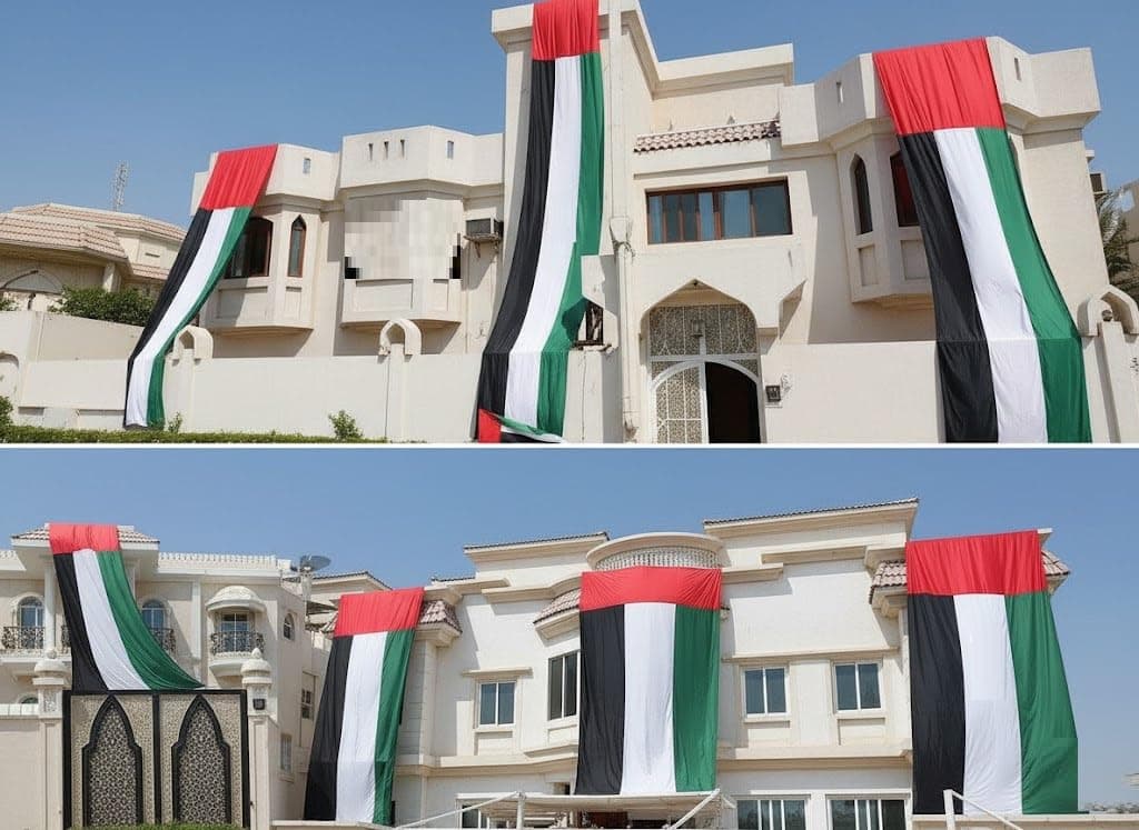 National Day UAE Flag (L) 10x2m