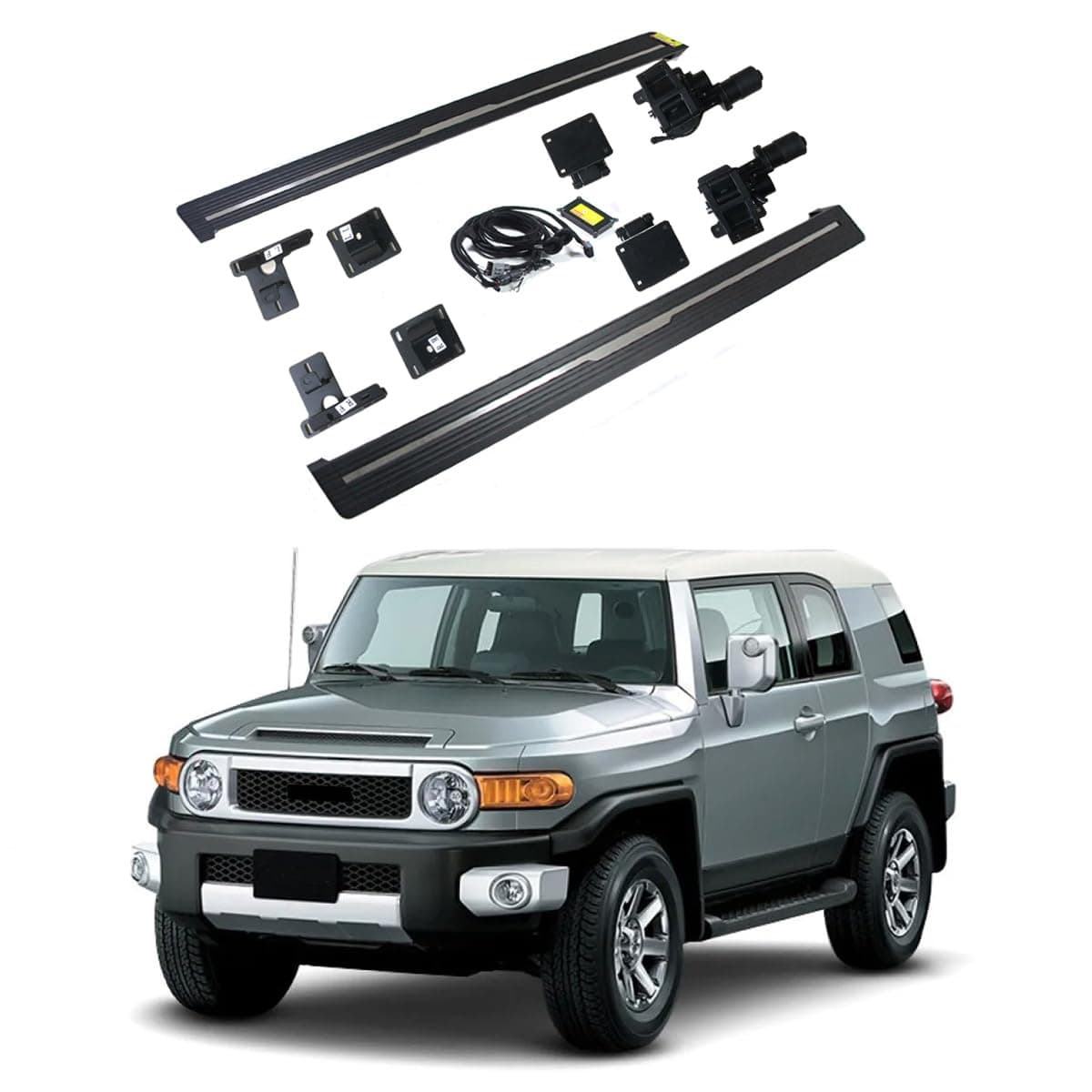 Electric Power Running Boards Automatic Side Steps Retractable Foot Bar Fit for FJ Cruiser