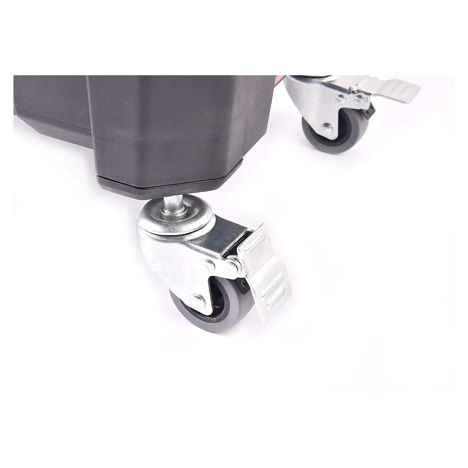 Tactix 4-Piece Castor Wheels - Durable Design for Heavy Loads, For Smooth Mobility and Easy Maneuverability, For Heavy Duty Storage Box, Silver and Grey- 320520