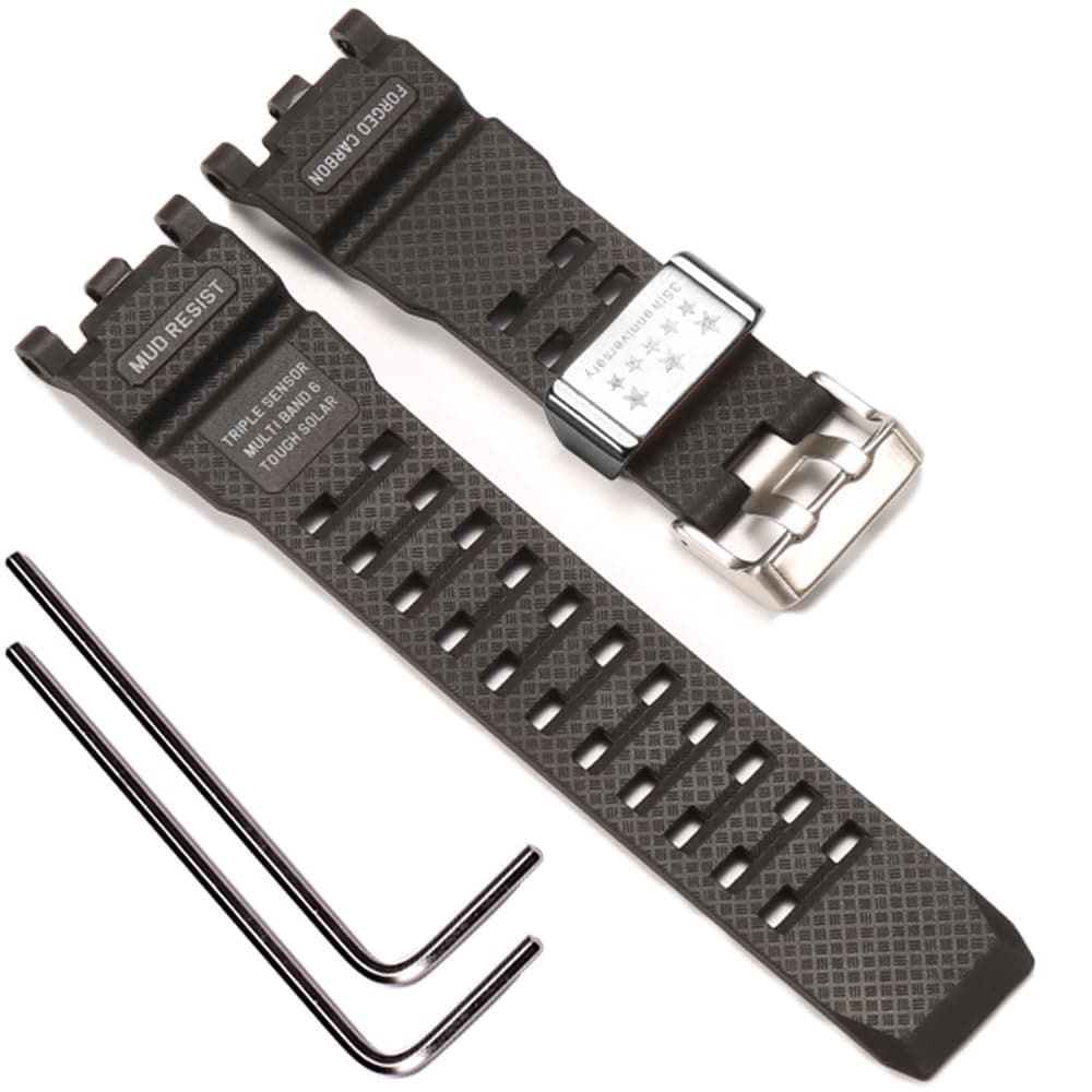 Resin Watch Strap Compatible with Casio G-shock GWG-2000 Mudmaster Men's Waterproof Replacement Bracelet Watchband
