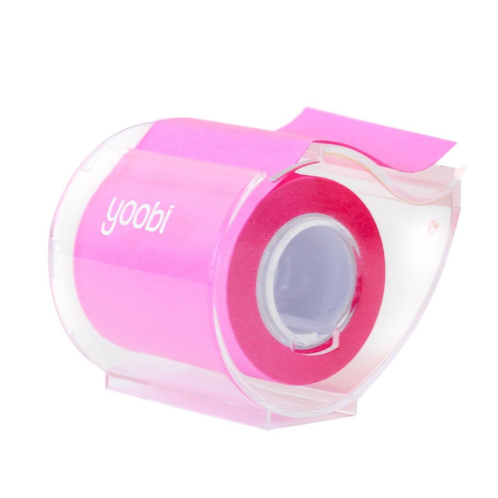 Yoobi Stick To It Sticky Note Dispenser Hot Pink