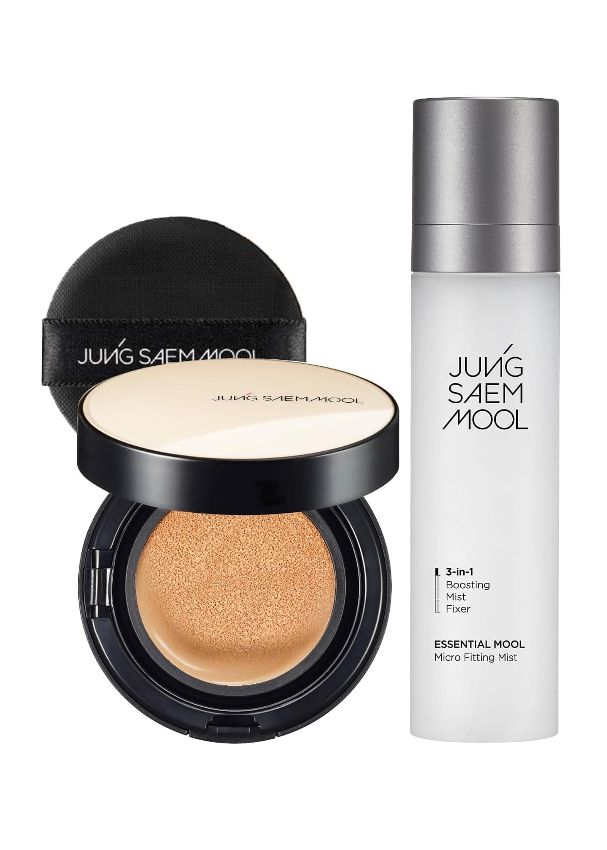 Essential Skin Nuder Cushion (Medium) | Refill not Included + Essential Mool Micro Fitting Face Mist (120 ml)