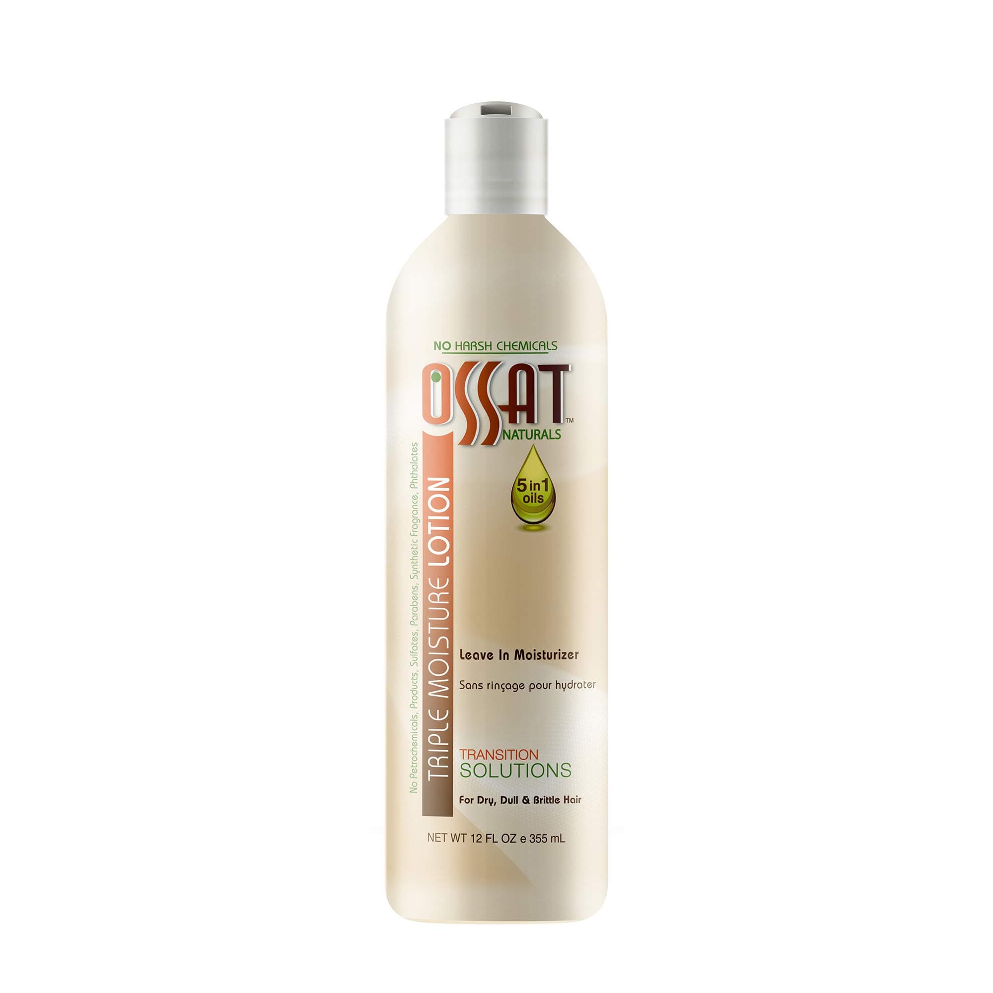 OSSAT NATURALS TRIPLE MOISTURE LOTION 12 OZ