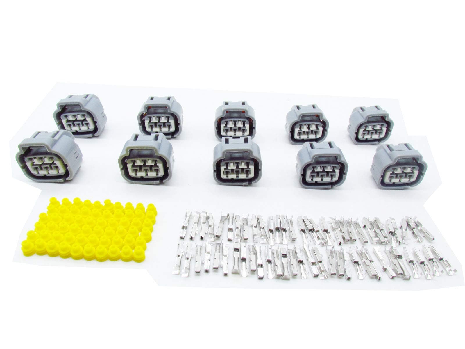 CNKF 10 Sets Yazaki 6 way female plug connector electrical connectors