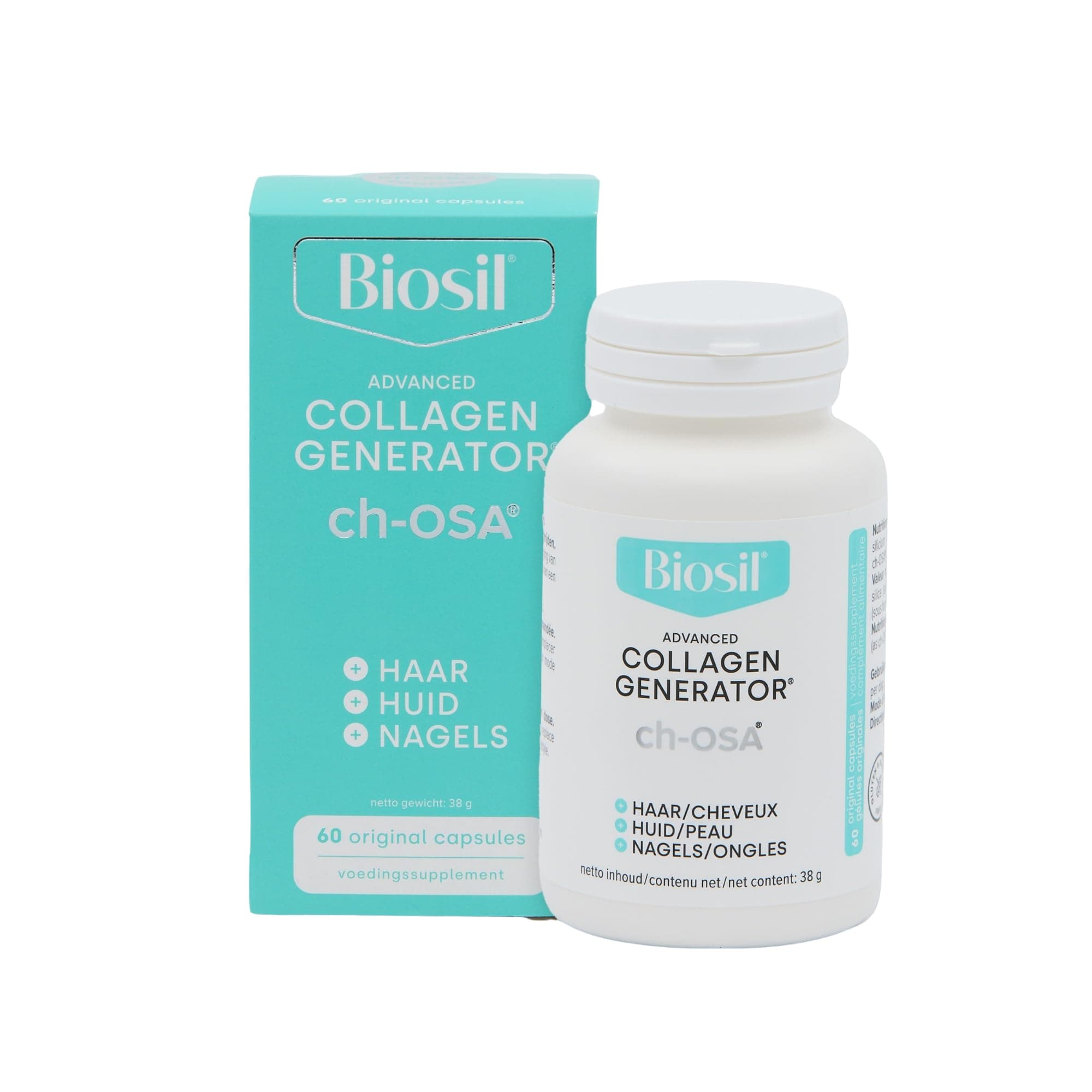 Biosil Collagen Generator - 60 Capsules - with Patented ch-OSA Complex - Generates & Protects Your Own Collagen - GMO Free - 30-Day Supply