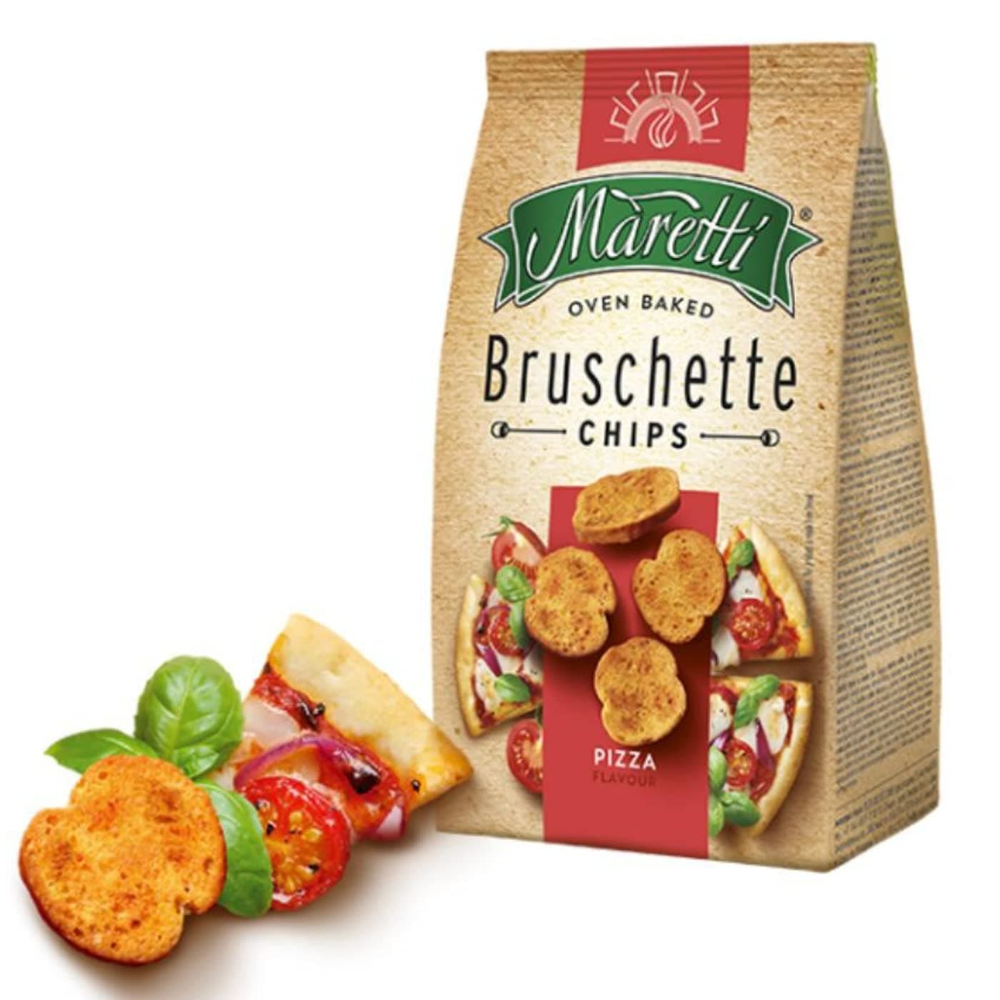 Maretti Oven Baked Bruschette Chips Pizza, 70 grams