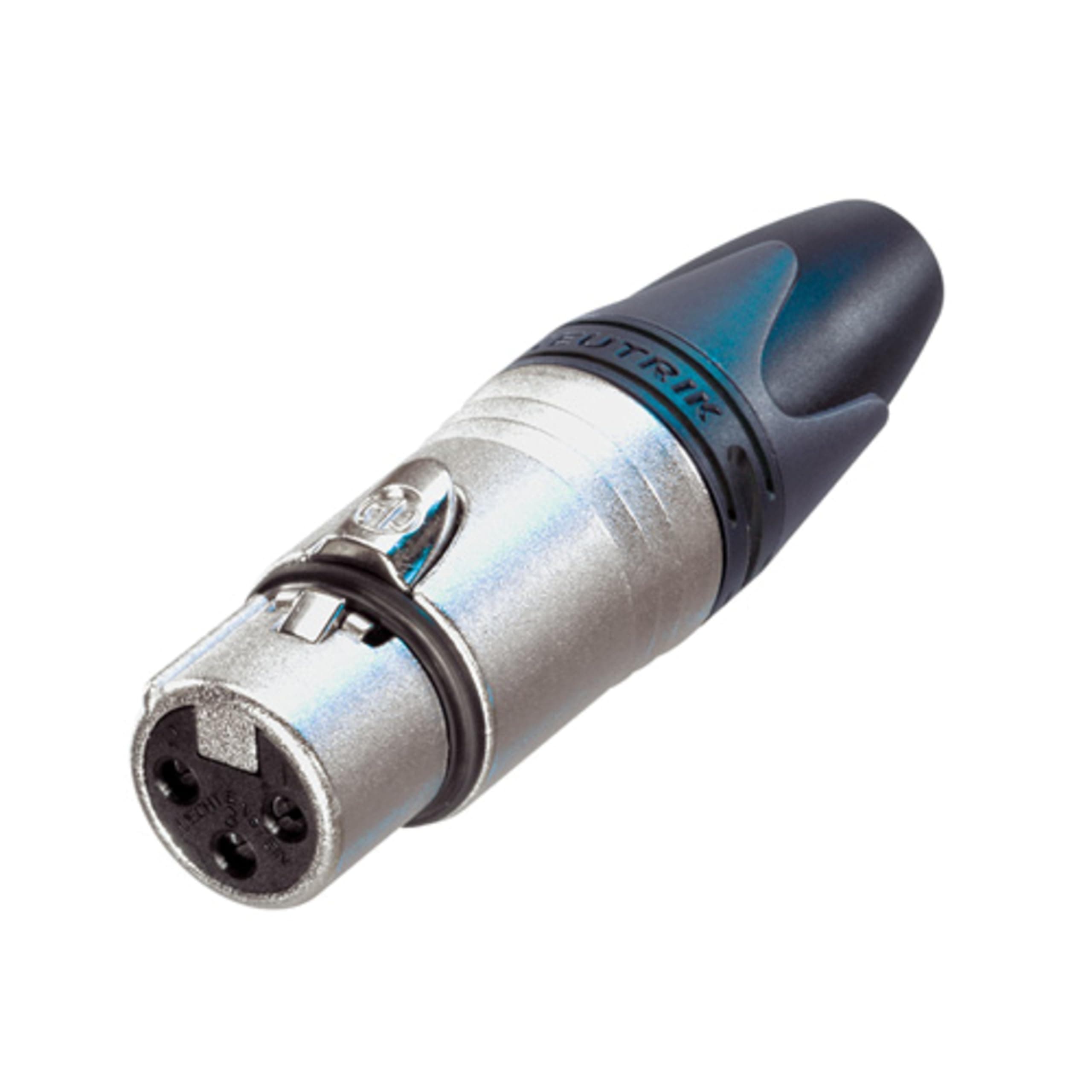 3-pole XLR Line Socket | NC3FXX,Silver, Black