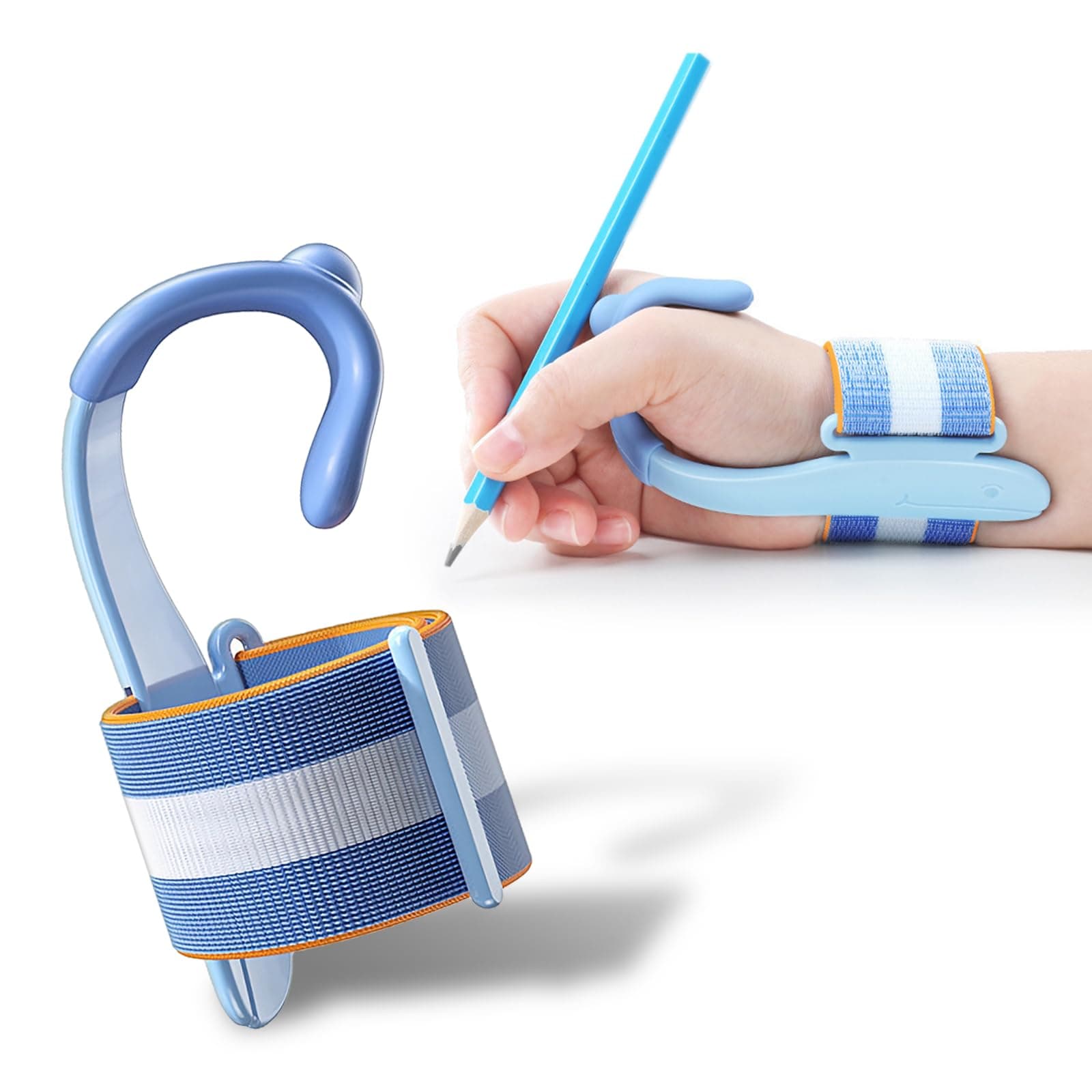 Pencil Grip for Kids Handwriting - Adjustable Anti-Hook Wrist Correctors for Children Students Pen Holding Trainer Toddler Finger Grips for Pencils Writing Posture Training Gripper Aid Tool
