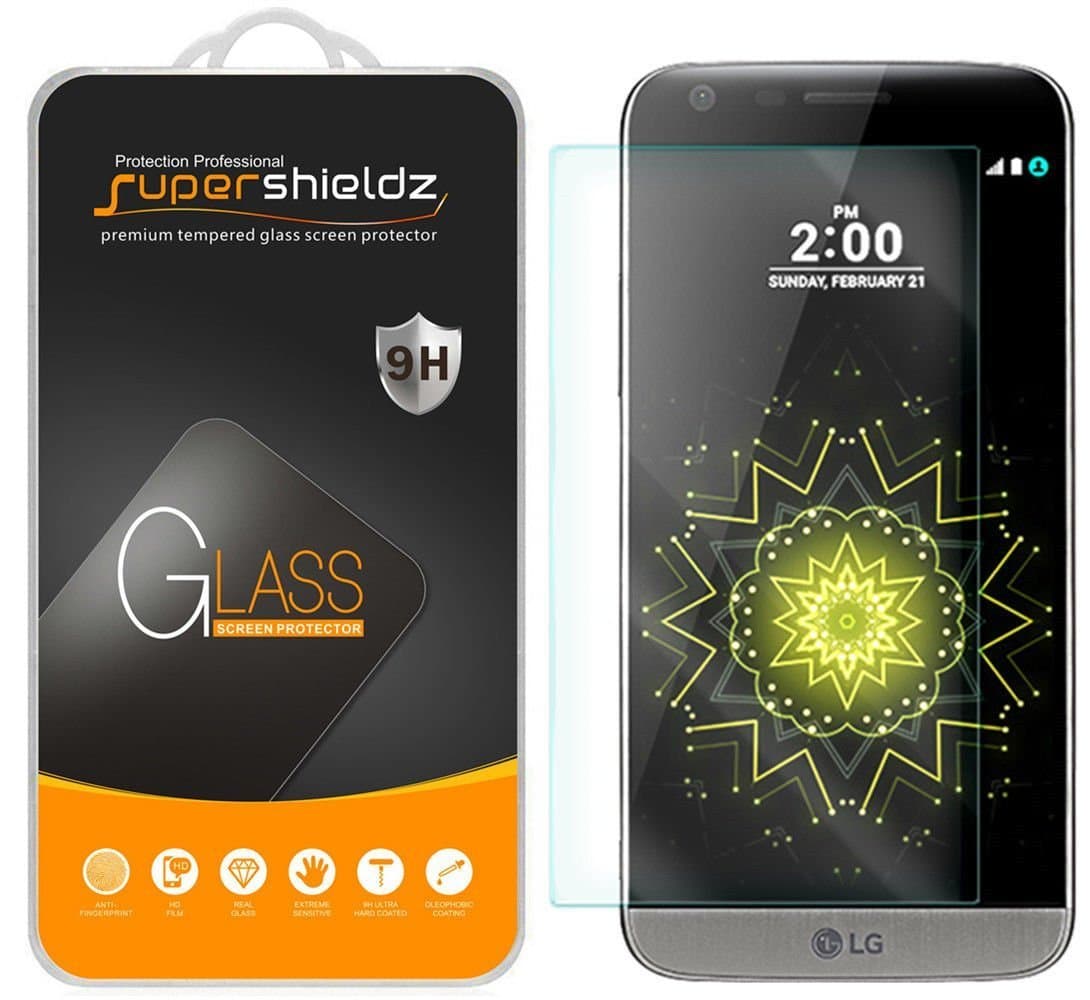 Supershieldz (2 Pack) Designed for LG G5 Tempered Glass Screen Protector Anti Scratch, Bubble Free