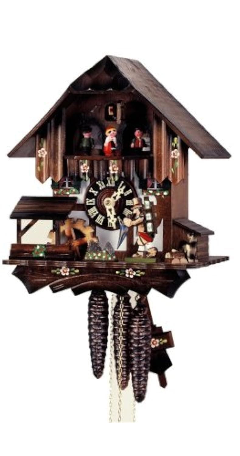 Cuckoo Clock Mill wheel, clock peddler, dog 4.0309.10.C