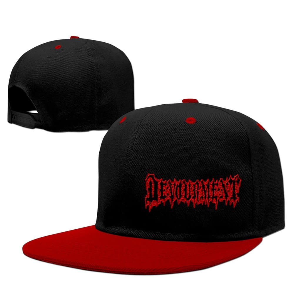 Cheap Devourment Band Parasitic Eruption Snapback Hats Red One Size