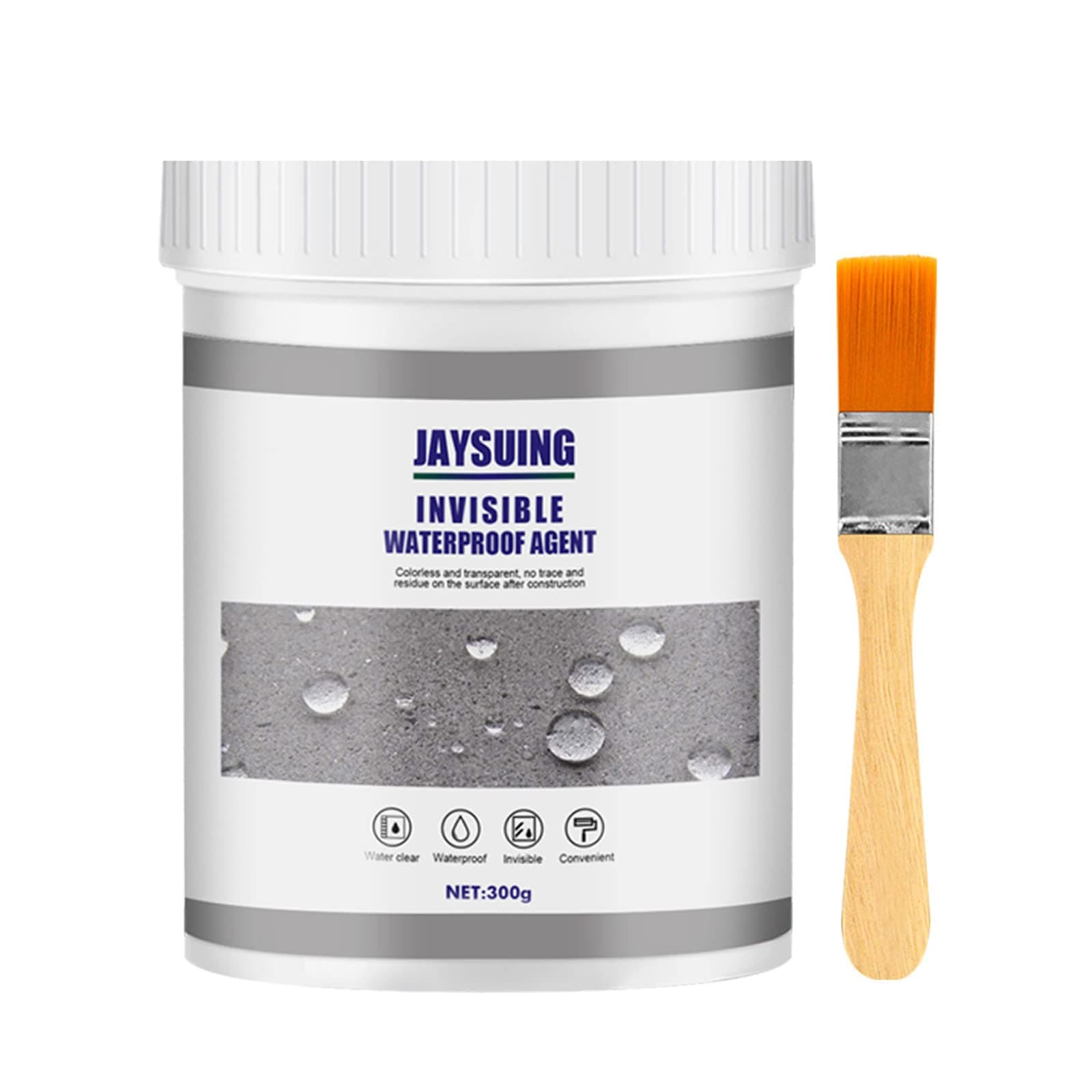 Transparent Polyurethane Waterproof Coating Agent, Invisible Waterproof Agent Anti-Leaking Polyurethane Sealant Agent Coating Tile Trapping Repair Wall Mending Agent for Home Roof Bathroom