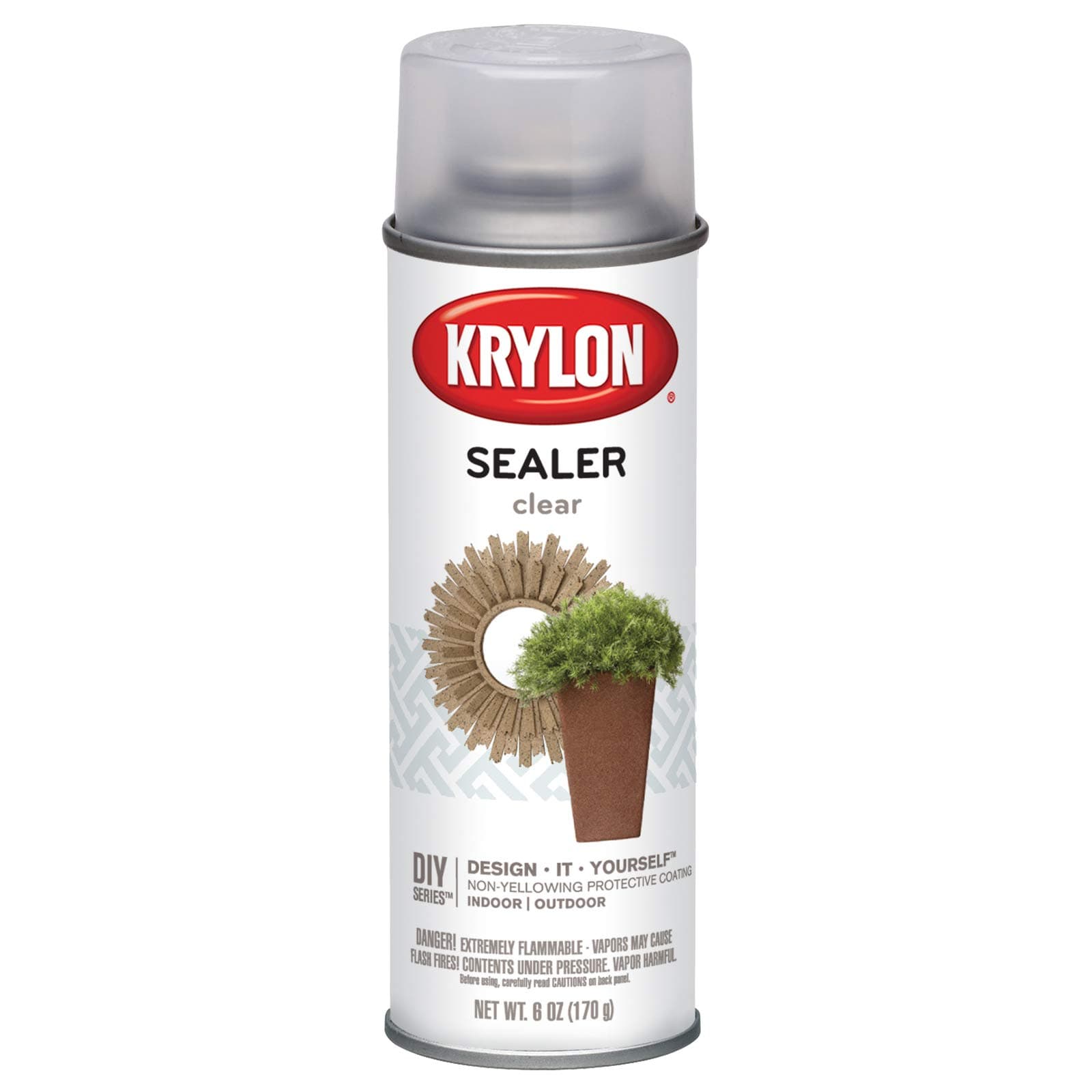 Krylon Clear Sealer Aerosol Spray 6Oz