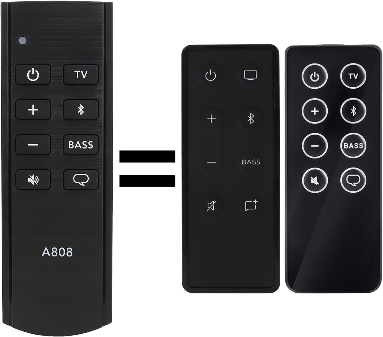 New Designed Replacement Remote Fit for Bose Solo 5 10 15 Series II Soundbar System, Compatible with Bose TV Speaker Home Theatre System 732522-1110 418775 410376 - No Setup Required,without backlight