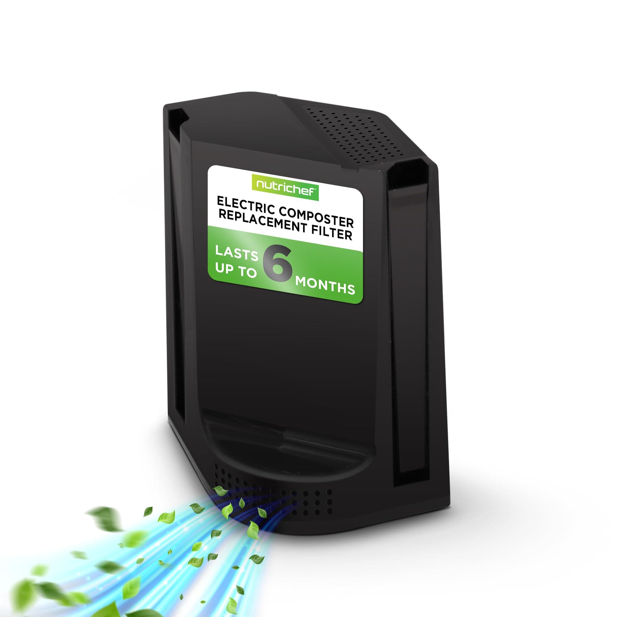 Nutrichef Replacement Filter - Replace Your Nutrichef Electric Kitchen Compost Filter | Optimal Replacement Every 3-6 Months | Easy Installation | Activated Charcoal Refills