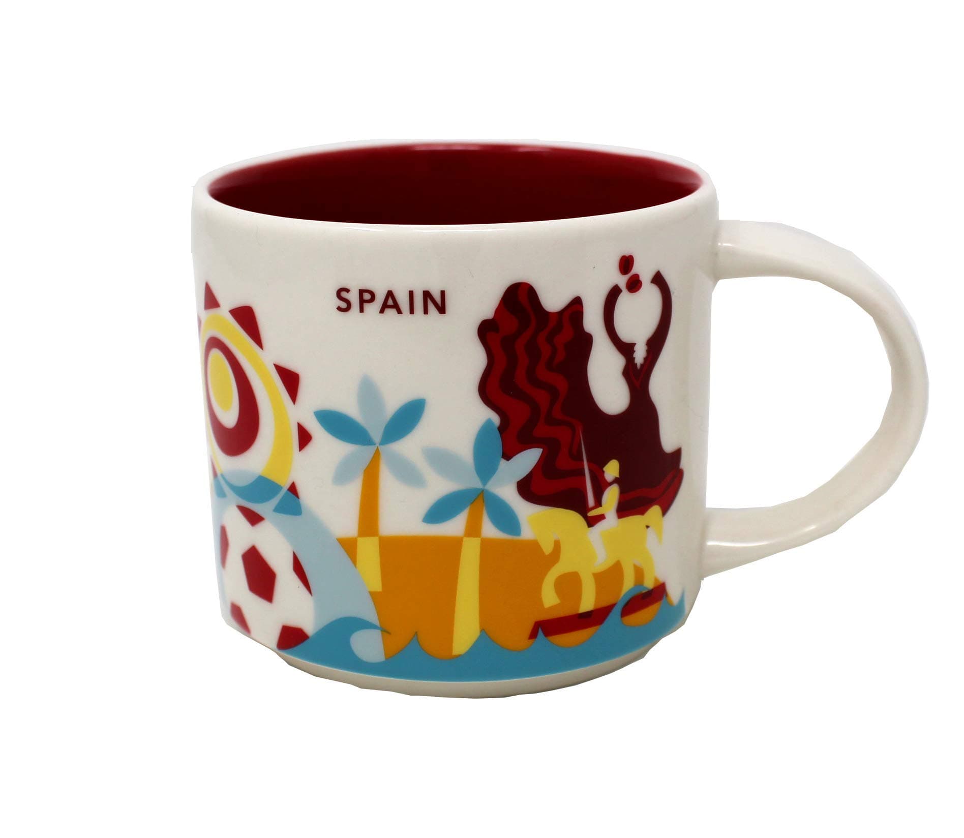 Spain You Are Here Yah Collection Coffee Mug White