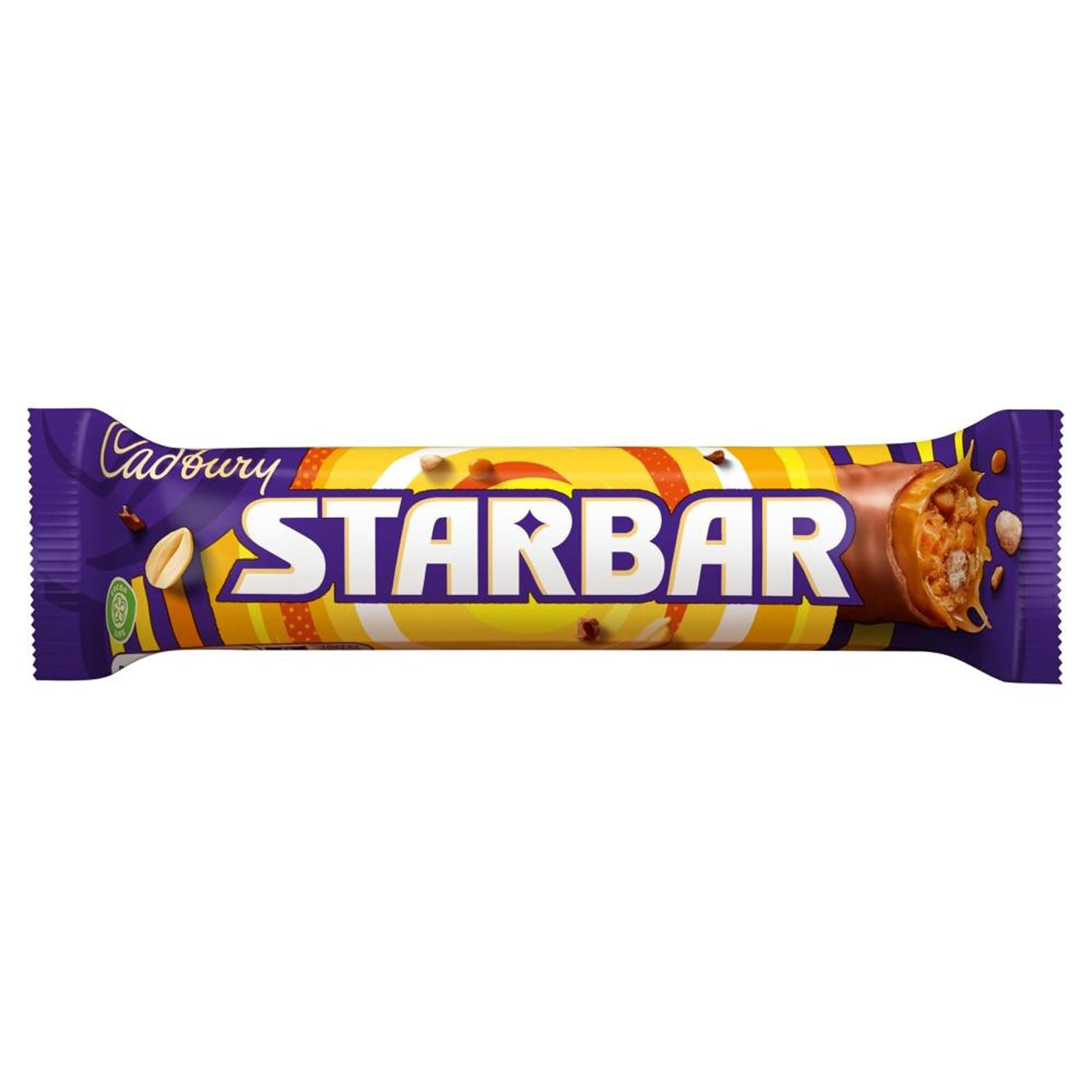 Starbar Chocolate Bar, Milk Chocolate with Caramel & Peanut Centre, 49 g (Pack of 32)