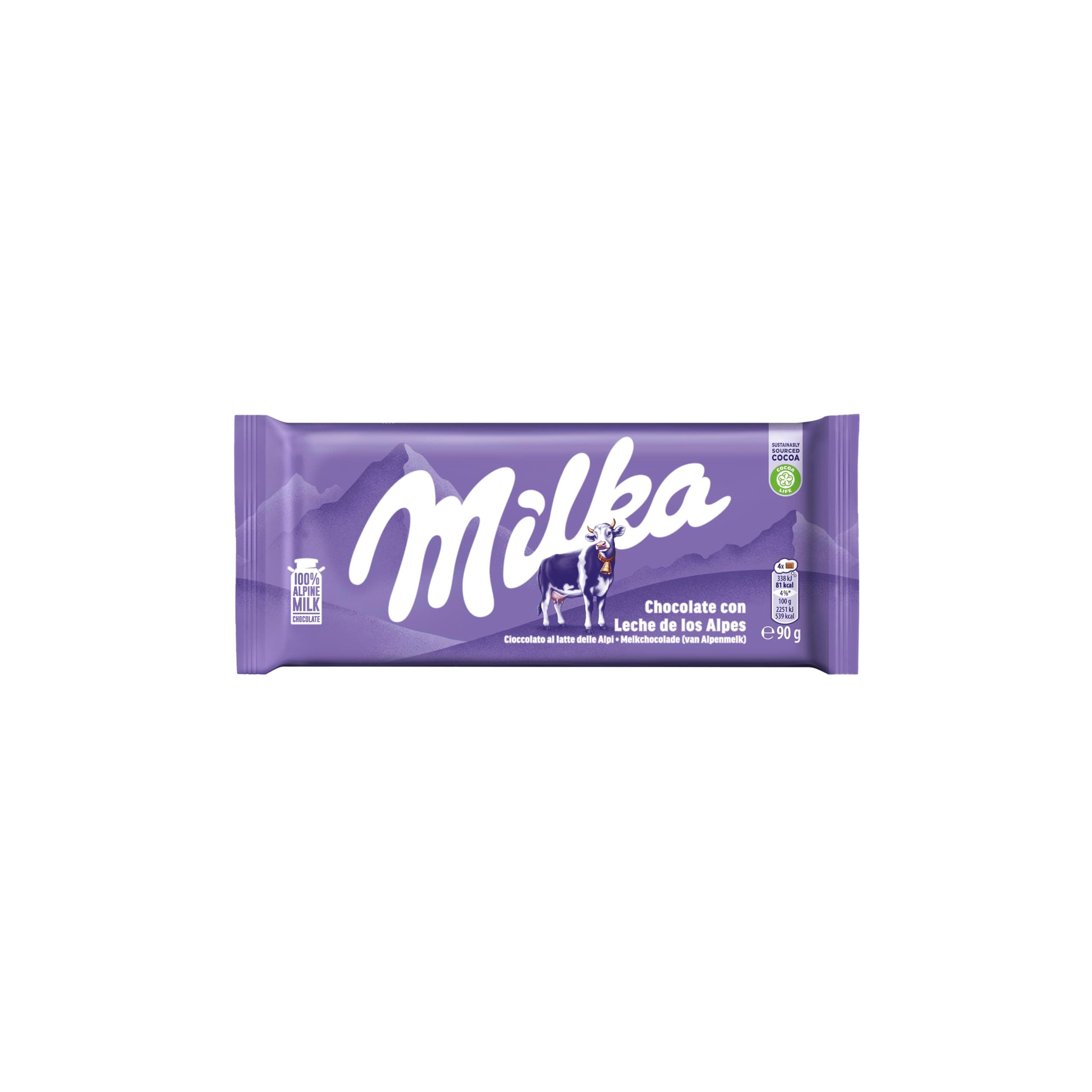 Milka Alpine Milk Chocolate Bar, 100g