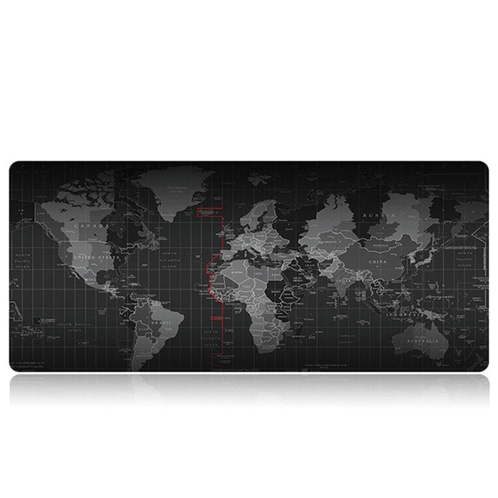 Large Mouse Pad Gaming & Professional Computer Extra Large Mouse Pad/Mat 35.5x15.5x0.08 inches, World Map