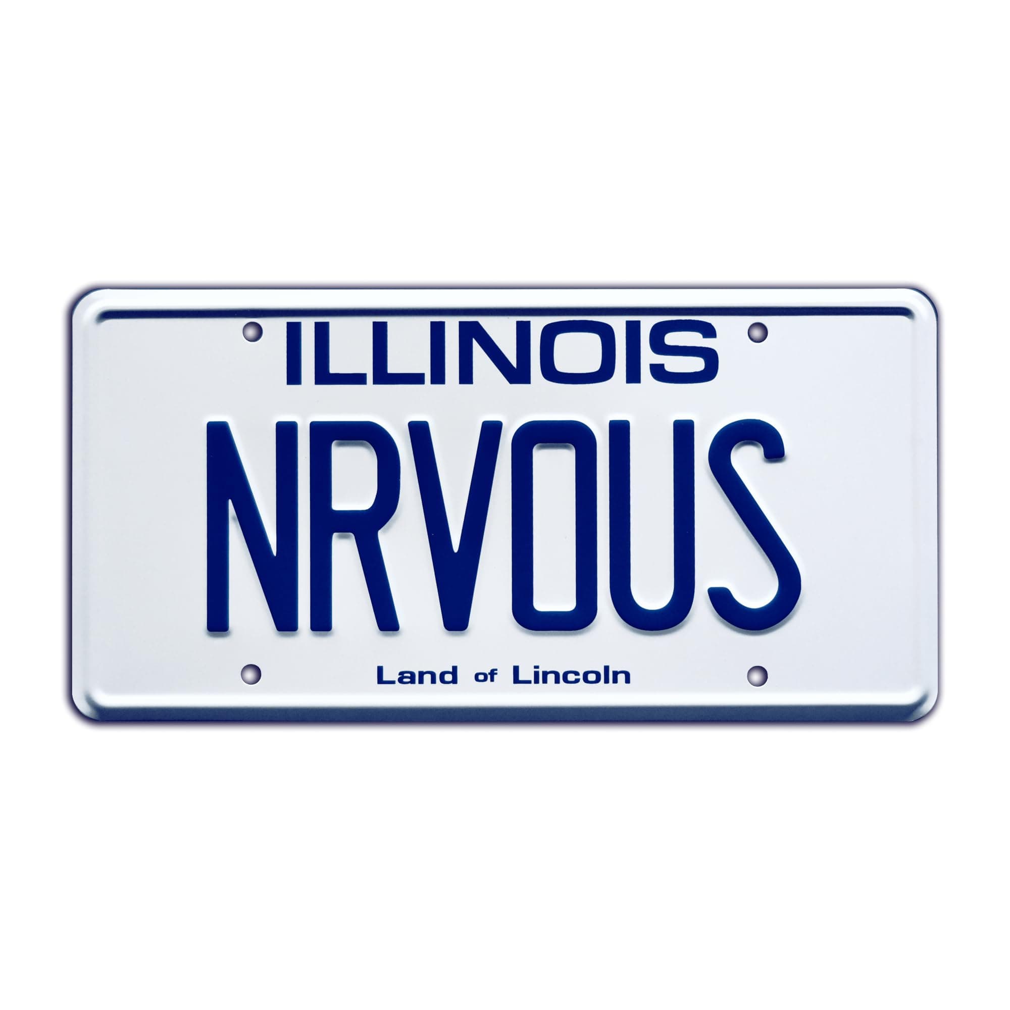 Celebrity Machines | Ferris Bueller | NRVOUS | Stamped Vanity Plate, Metal Decorative Tag, Corrosion Resistant, Quality Novelty Sign, Wall Decoration, Wall Hanging