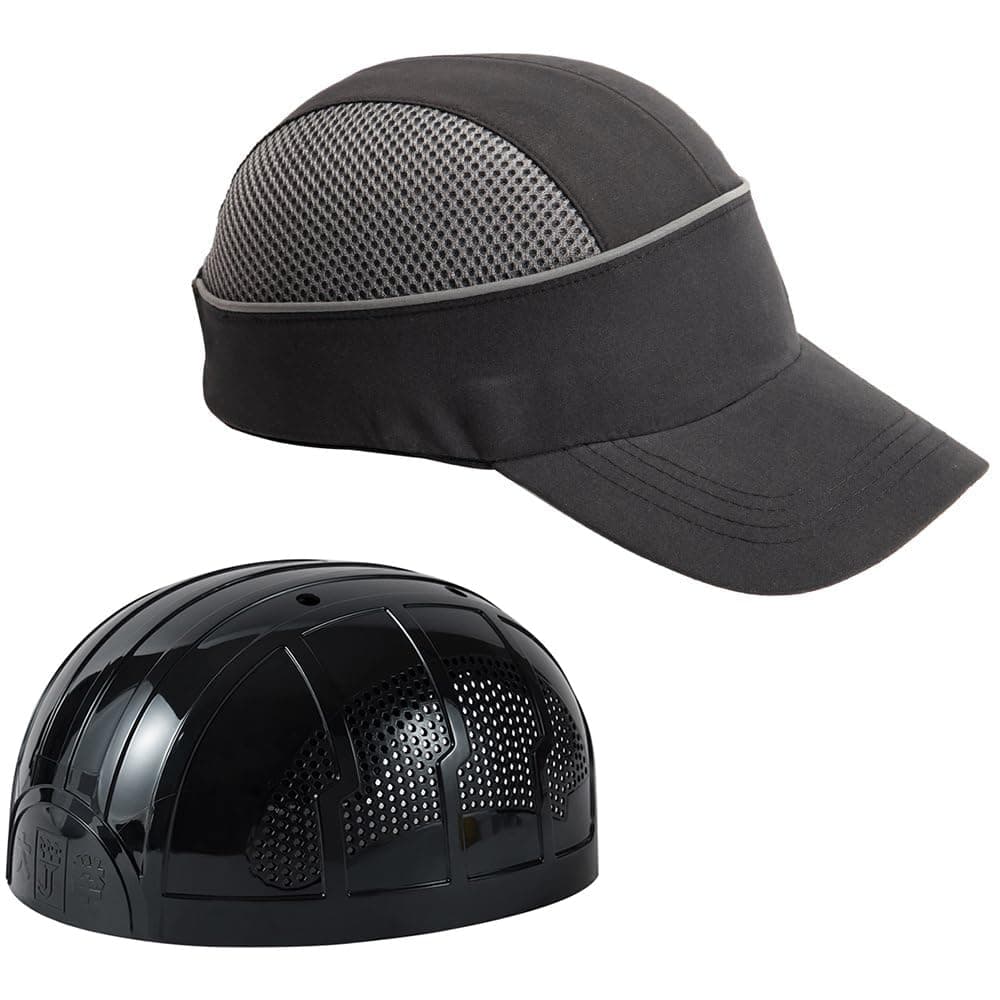 MOHEEN Safety Bump Cap, Baseball Hat Style with Reflective Stripes Lightweight and Breathable Hard Hat Head Protection Insert