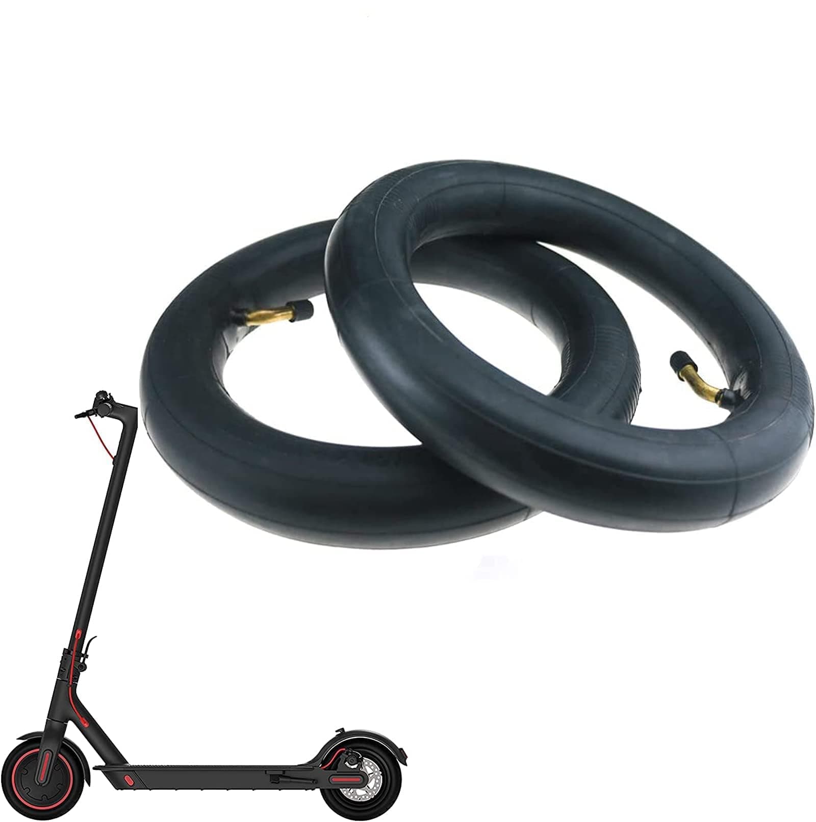 2Pcs 8.5inch (8 1/2 x2) Inner Tubes, Anti-slip Double Thickness Replacement Tube with 2 Tyre Stick for Xiaomi M365/Pro, Mijia Scooter, Electric Scooter 8.5" Universal Inflatable Tires