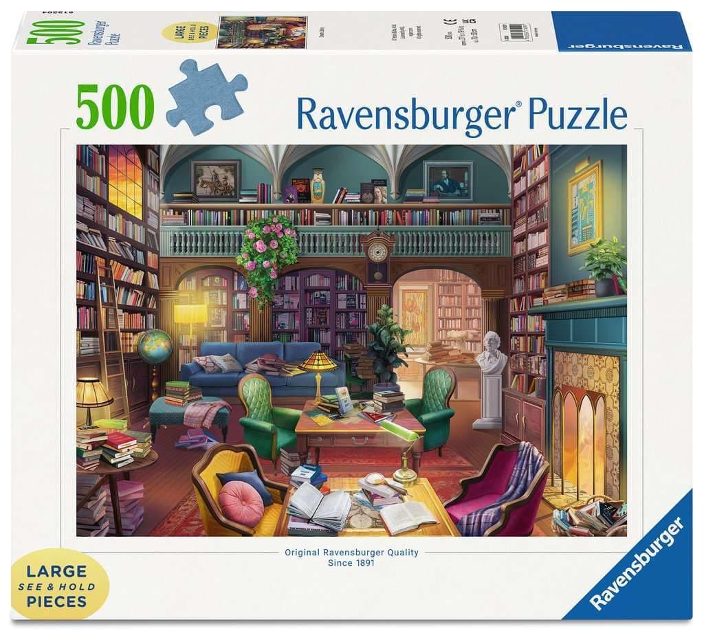 Dream Library - 500 Piece Jigsaw Puzzle for Adults | Softclick Technology Large Format Pieces | Unique & Vibrant Artwork | FSC Certified