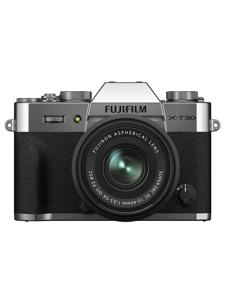 X-T30 II 26.1MP APS-C X-trans sensor|retro style mirrorless camera|4k vlogging|High speed recording FHD 240fps|Advance AF with 15-45mm optical zoom lens f/3.5-5.6 for Street/Lifestyle -Silver