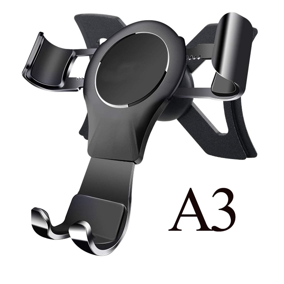 Phone Holder For Audi A3 8V, 360° Rotation Gravity Auto Lock Stable No Jitter Easy Mount Aluminum Alloy Car Mobile Stand 8V/ S3 8V 2014-2019