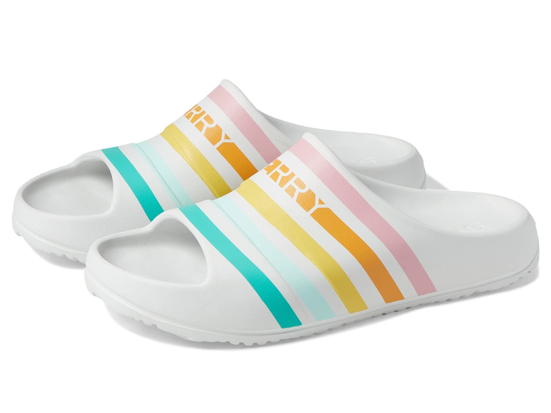 Sperry Women's Slide Sandal, Off White Stripe, 5