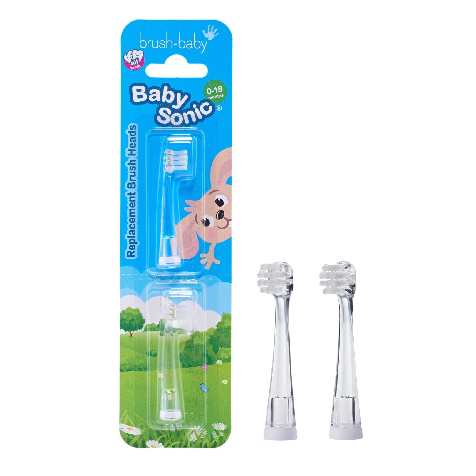 BabySonic Replacement Heads (0-18 Month (Pack of 2))