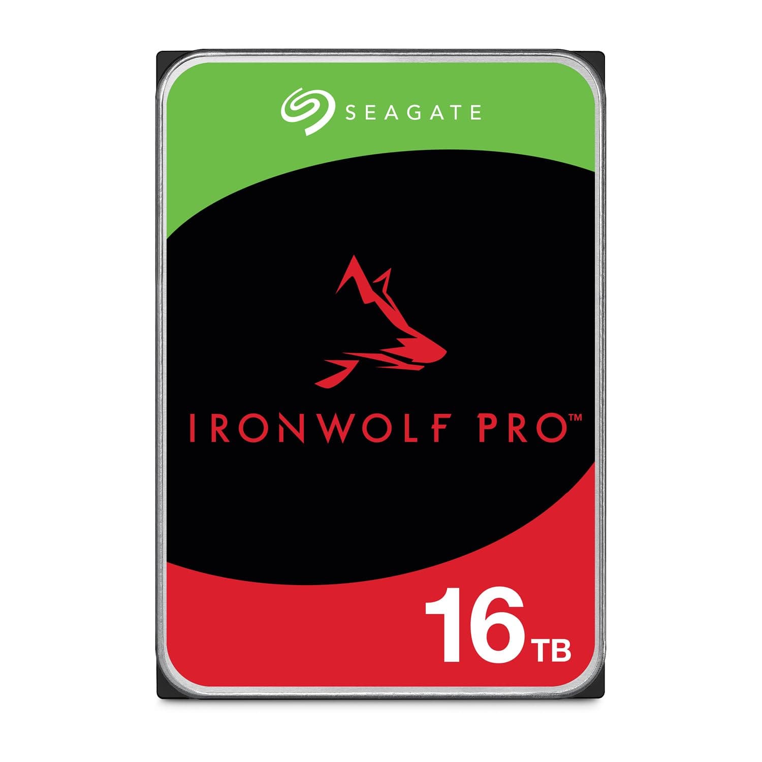 Seagate IronWolf Pro, 16 TB, Enterprise NAS Internal HDD –CMR 3.5 Inch, SATA 6 Gb/s, 7,200 RPM, 256 MB Cache for RAID Network Attached Storage (ST16000NT001)