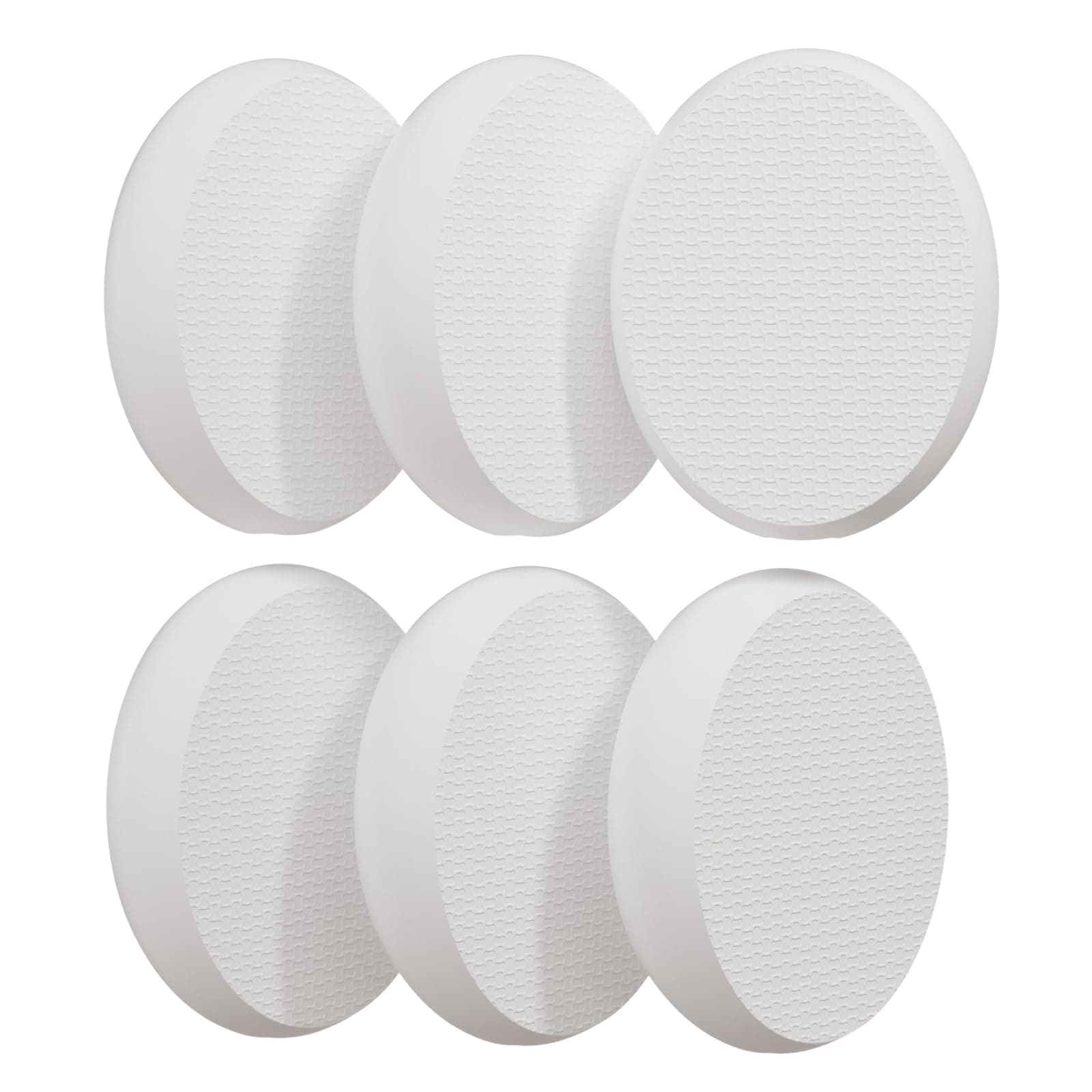 AmazerBath 6 PCS Lotion Applicator Replacement Pads, Back Sunscreen Applicator for Kids, Elderly, Women, Apply Cream Medicine Skin Cream Moisturizer Sunscreen Tanner, Handle Not Included,White