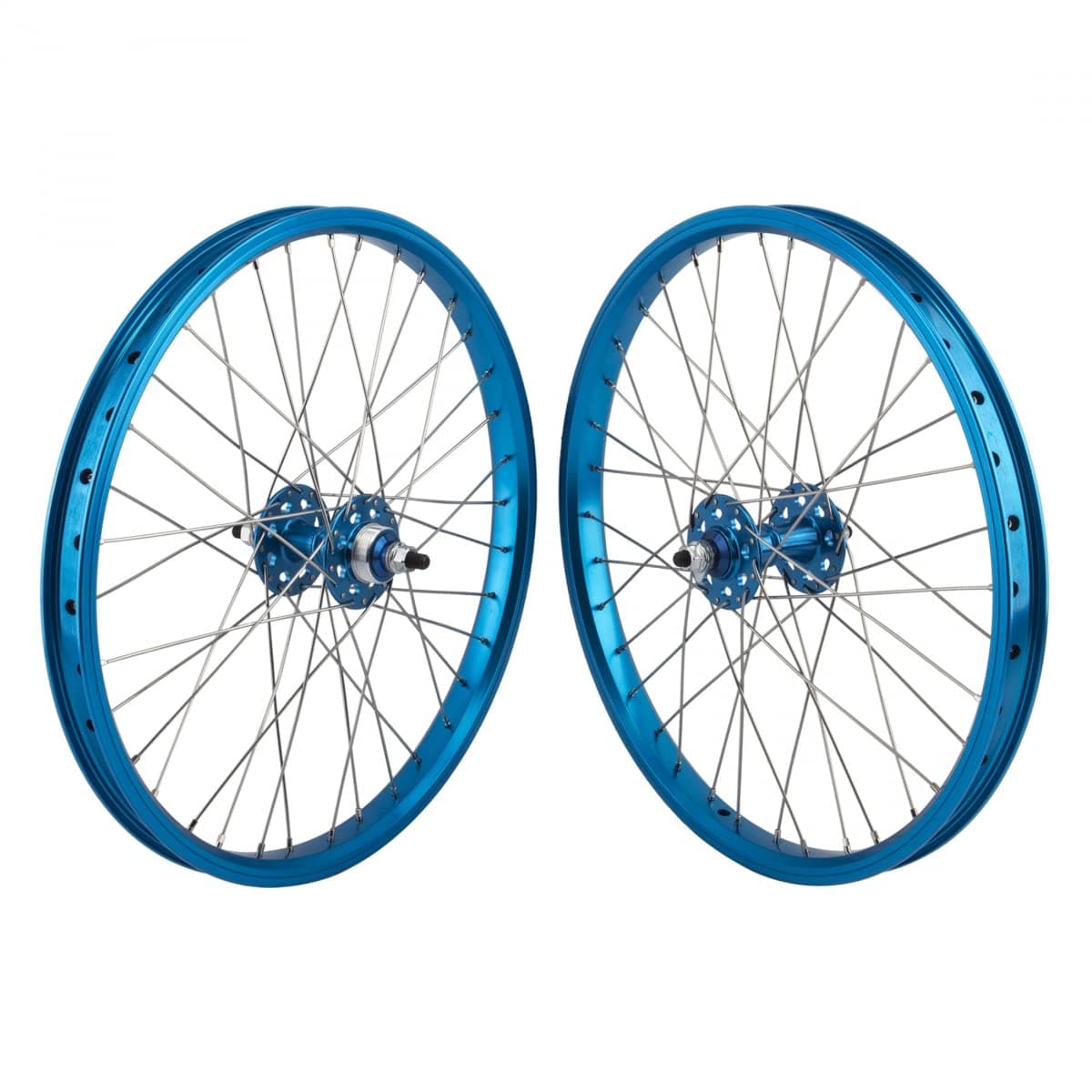 SE BIKES Wheel Pair 20 x 1.75 406 x 24 Blue 36 1S FW Seal 3/8 Blue 110mm DTI2.0SL - 4432