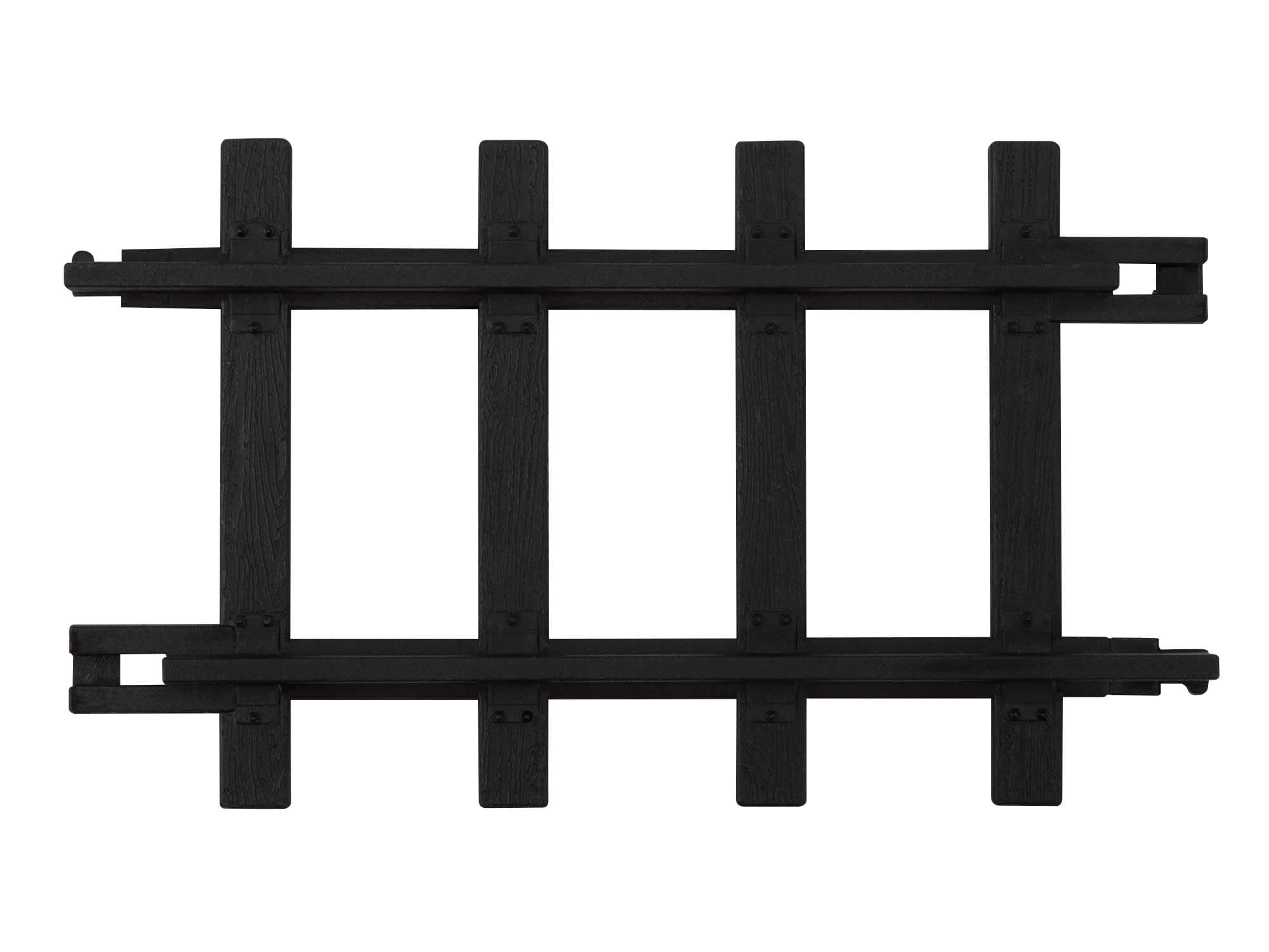 Ready-to-Play Straight Track Pack, 6-1/4”, 12 pieces, Black