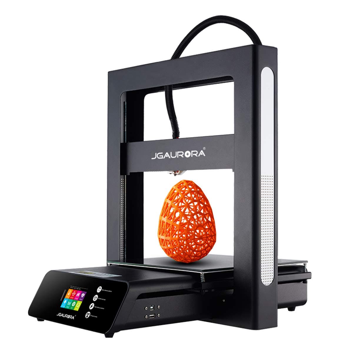 JG MAKER Large 3D Printer A5s High Accuracy 98% Assembly Metal Frame Resume Print Filament Run-Out Detection DIY 3D Printer Kit 305X305X320(mm) ABS PLA 1.75mm Print Easter Bunnies Kinder Eggs