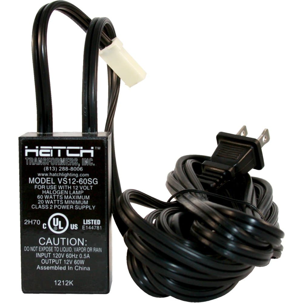 Hatch VS12-60SG/ VS12-60SGK 60 Watt Low Voltage Halogen Plug In Transformer