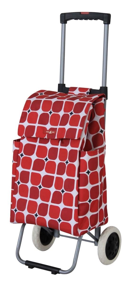 GNA Extendable Shopper (Trolley w/Extendable Handle) Red